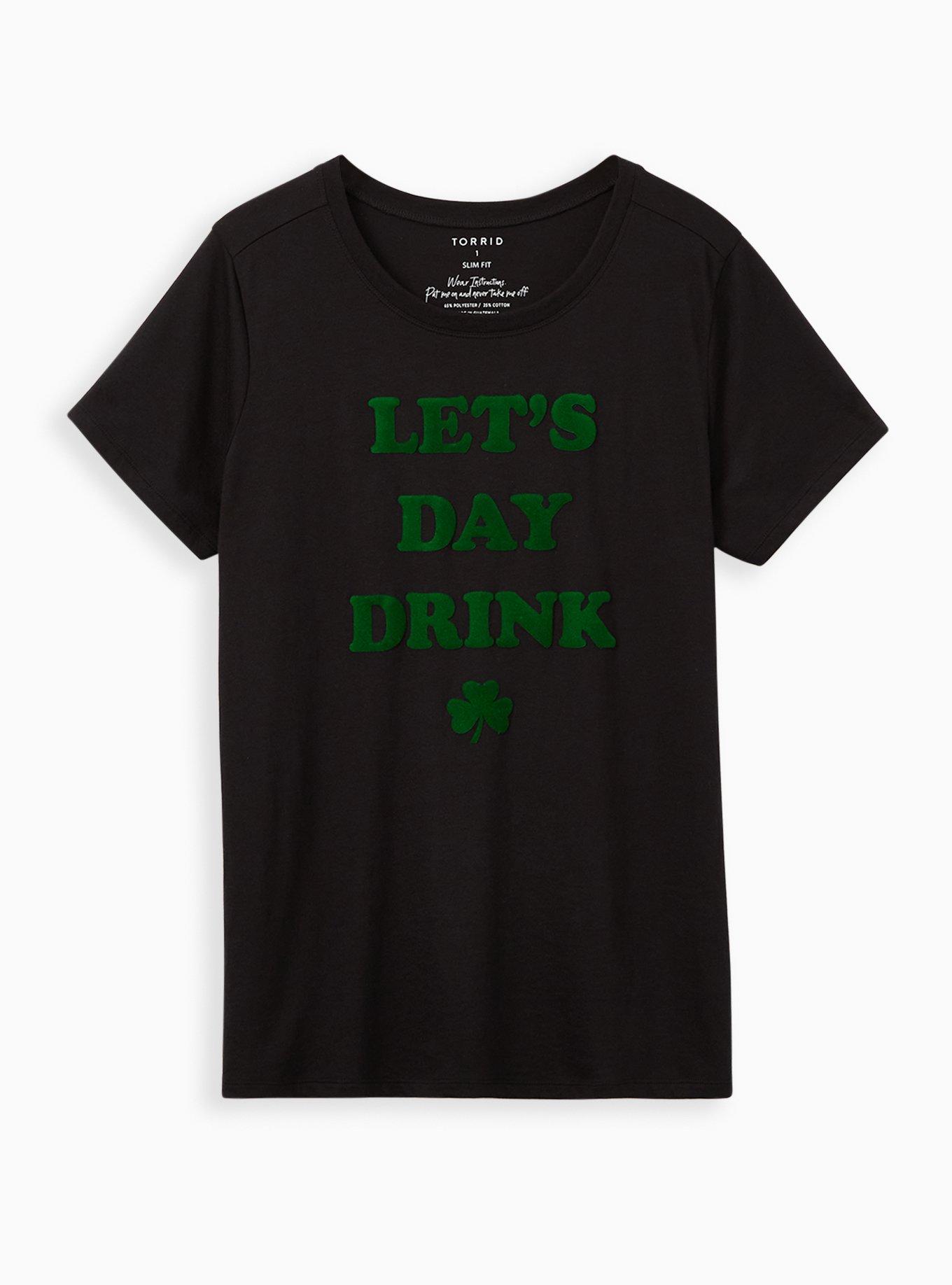 Day Drink Slim Fit Tee - Black, DEEP BLACK, hi-res