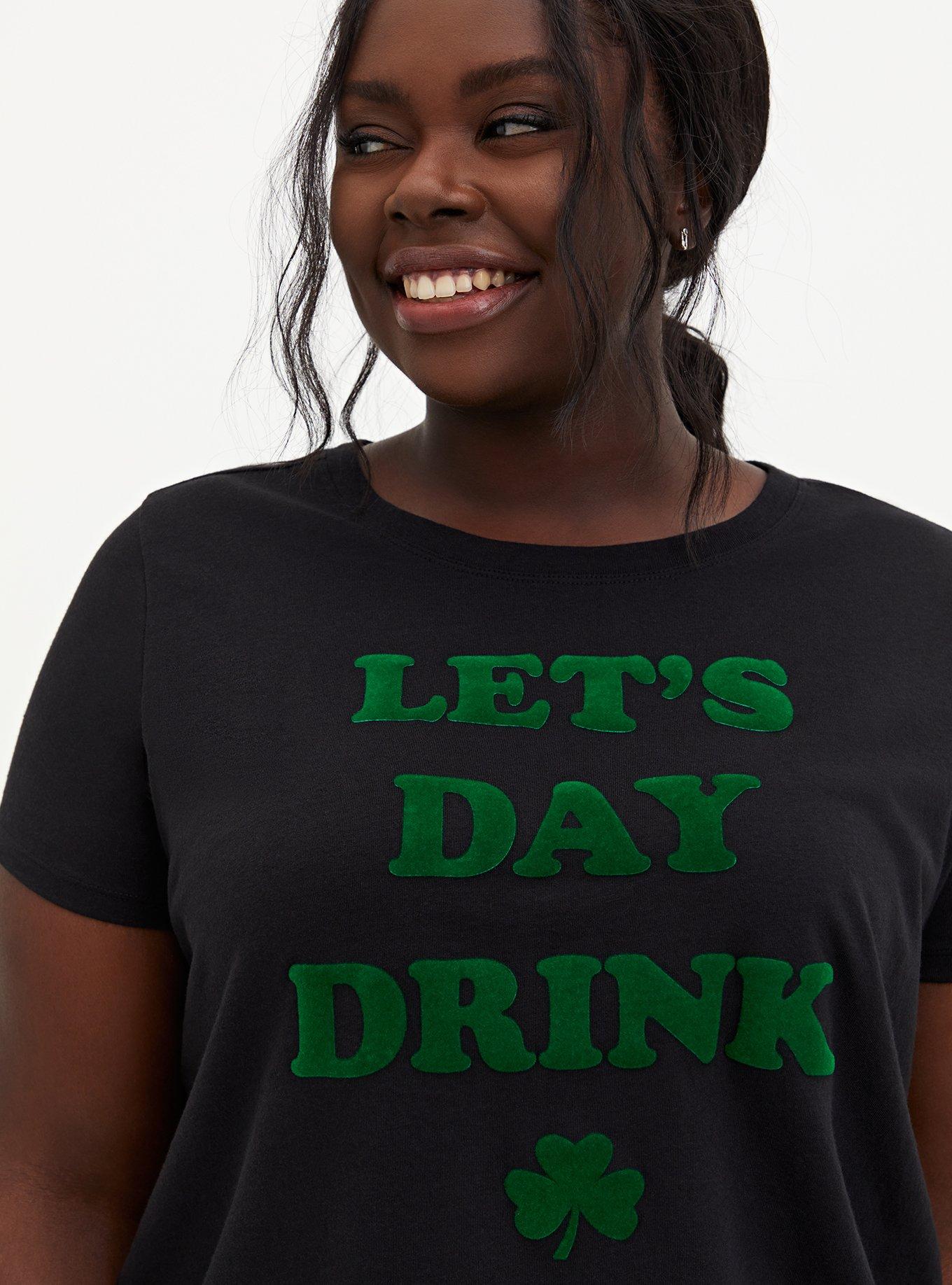Day Drink Slim Fit Tee - Black, , hi-res