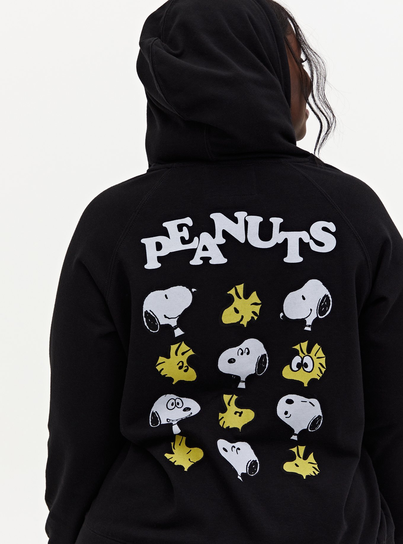 Plus Size - Black Snoopy Fleece Hoodie - Torrid
