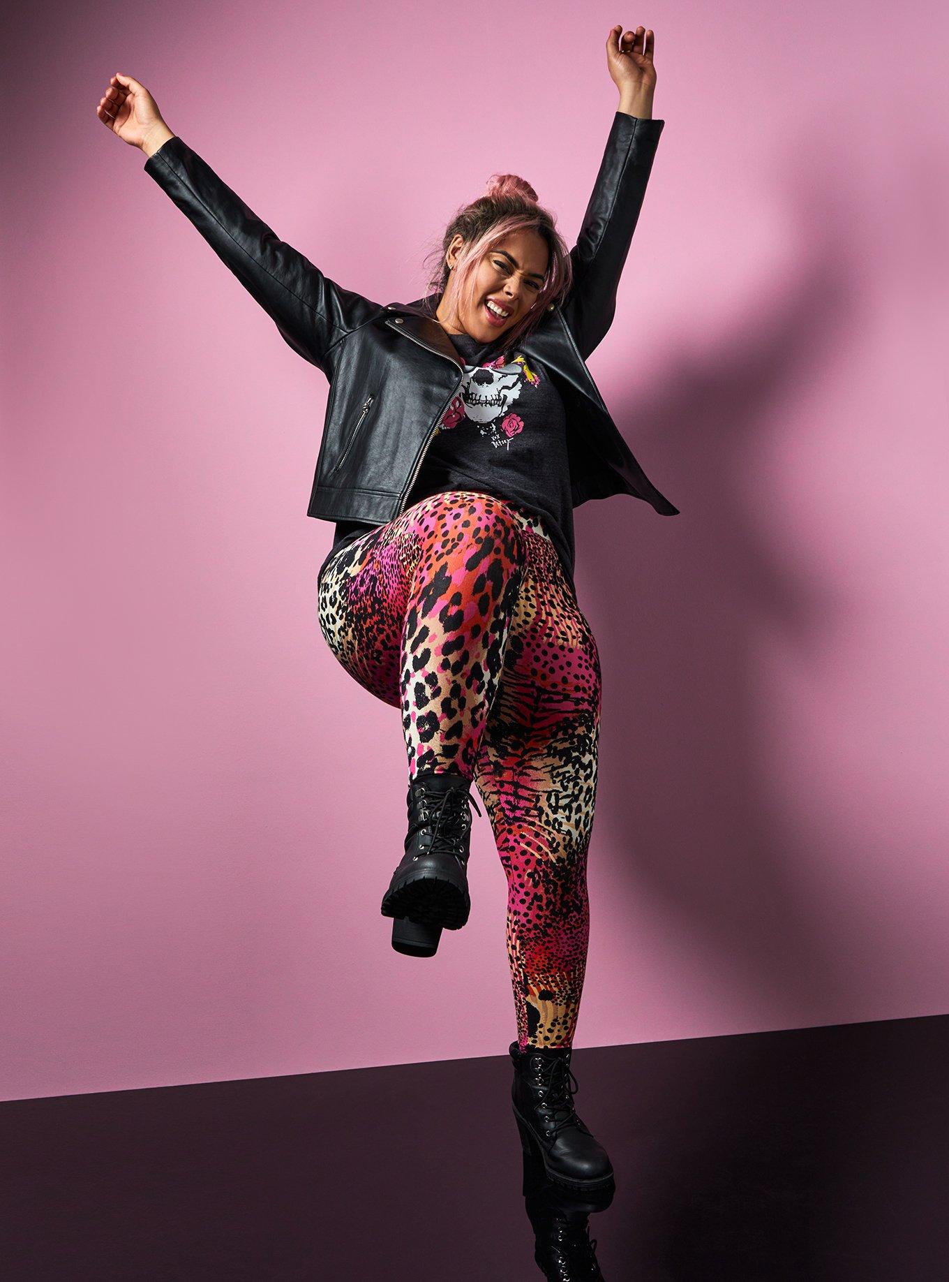 Shadow Leopard Plus Size Leggings - Liberty Maniacs