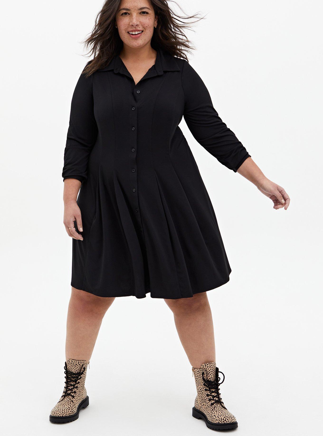 black sweater dress Heavyweight Kristen Size:EU 34 Chic Black Wedding Guest Model:Yasmin