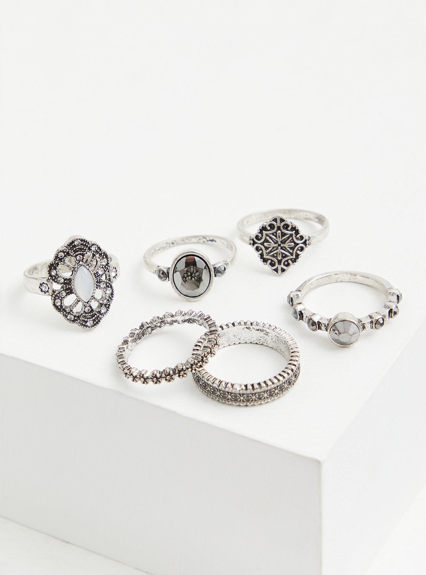 Faux sale stone rings