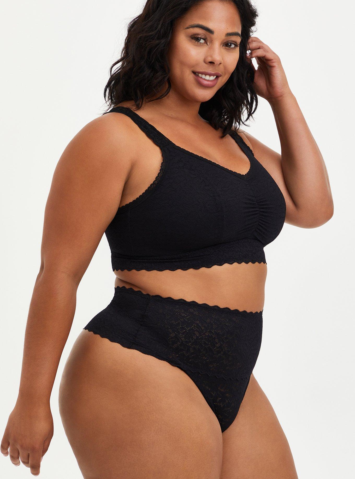 4-Way Stretch Mid-Rise Thong Panty