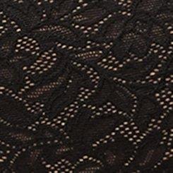 4-Way Stretch Mid-Rise Thong Panty, RICH BLACK, swatch