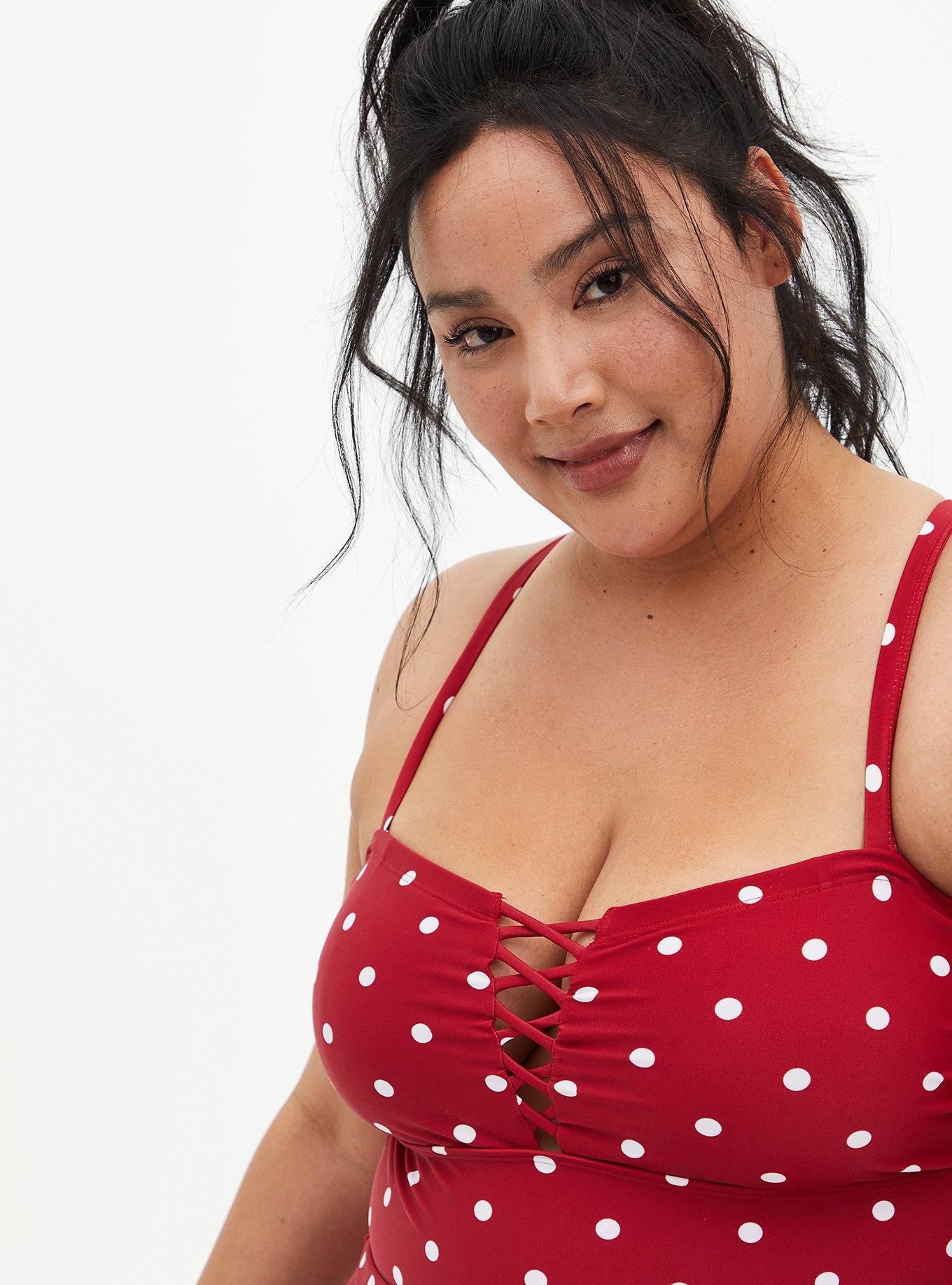 Plus Size - Brief Panty - Disney Minnie Mouse Polka Dot Red - Torrid