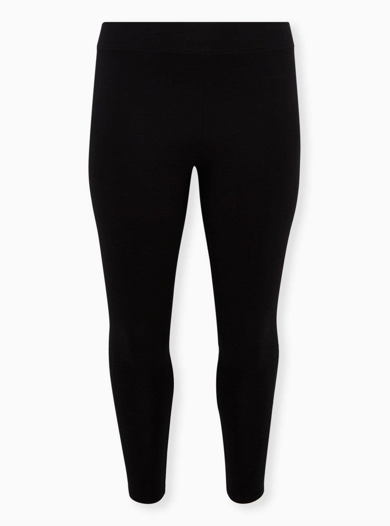 Premium Legging - Geometric Laser Cutout Black, BLACK, hi-res