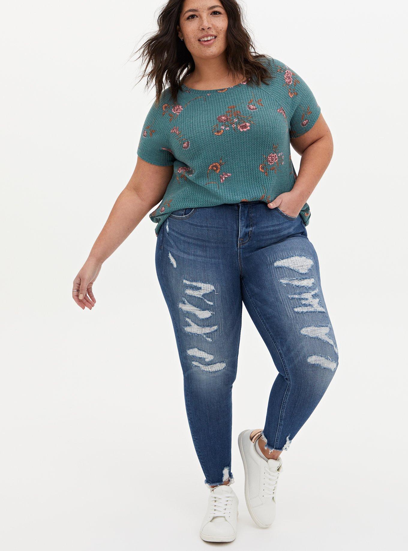 Plus Size - MLB Atlanta Braves Classic Fit Cotton Notch Tee - Torrid