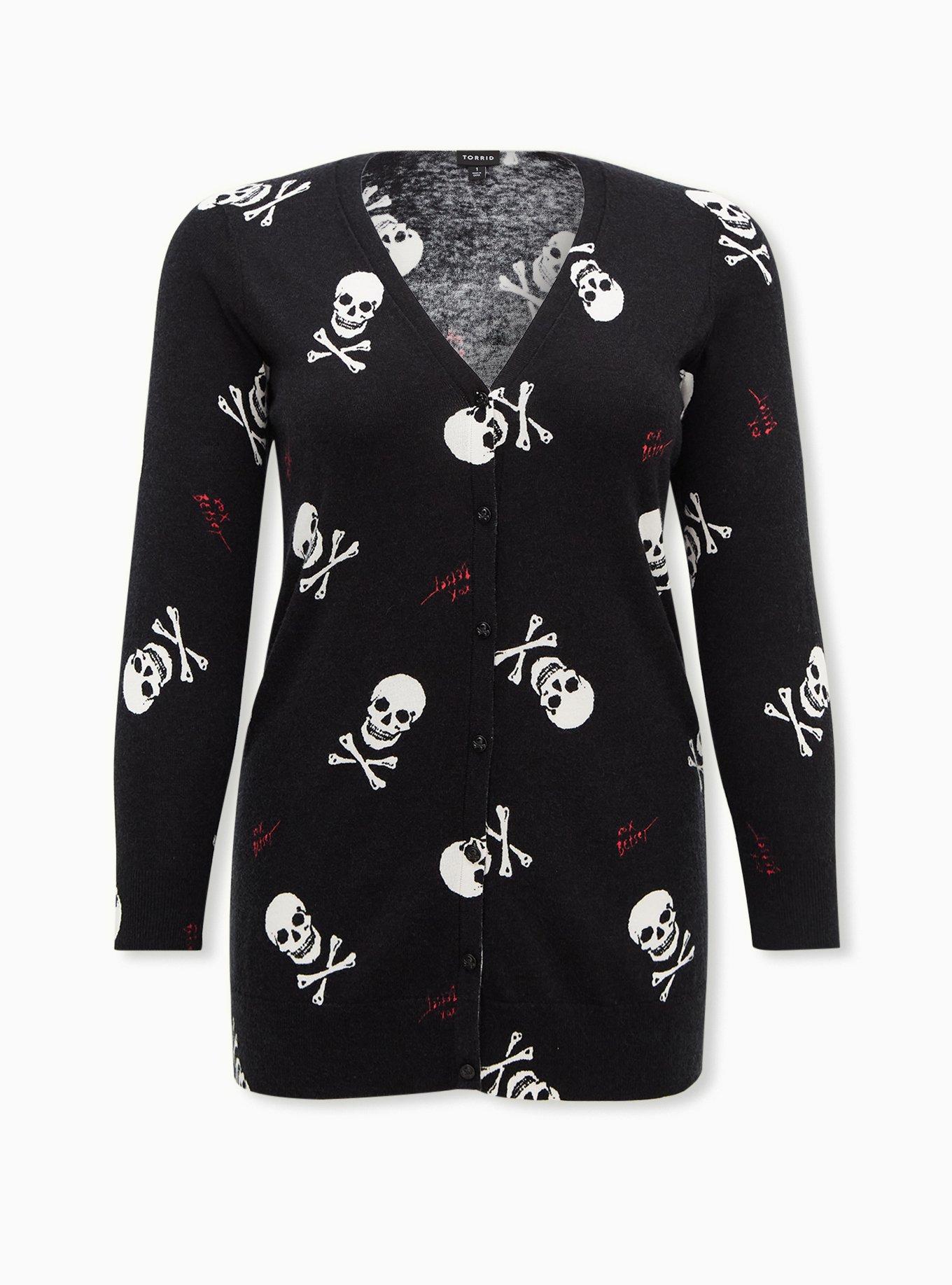 Torrid skull outlet cardigan