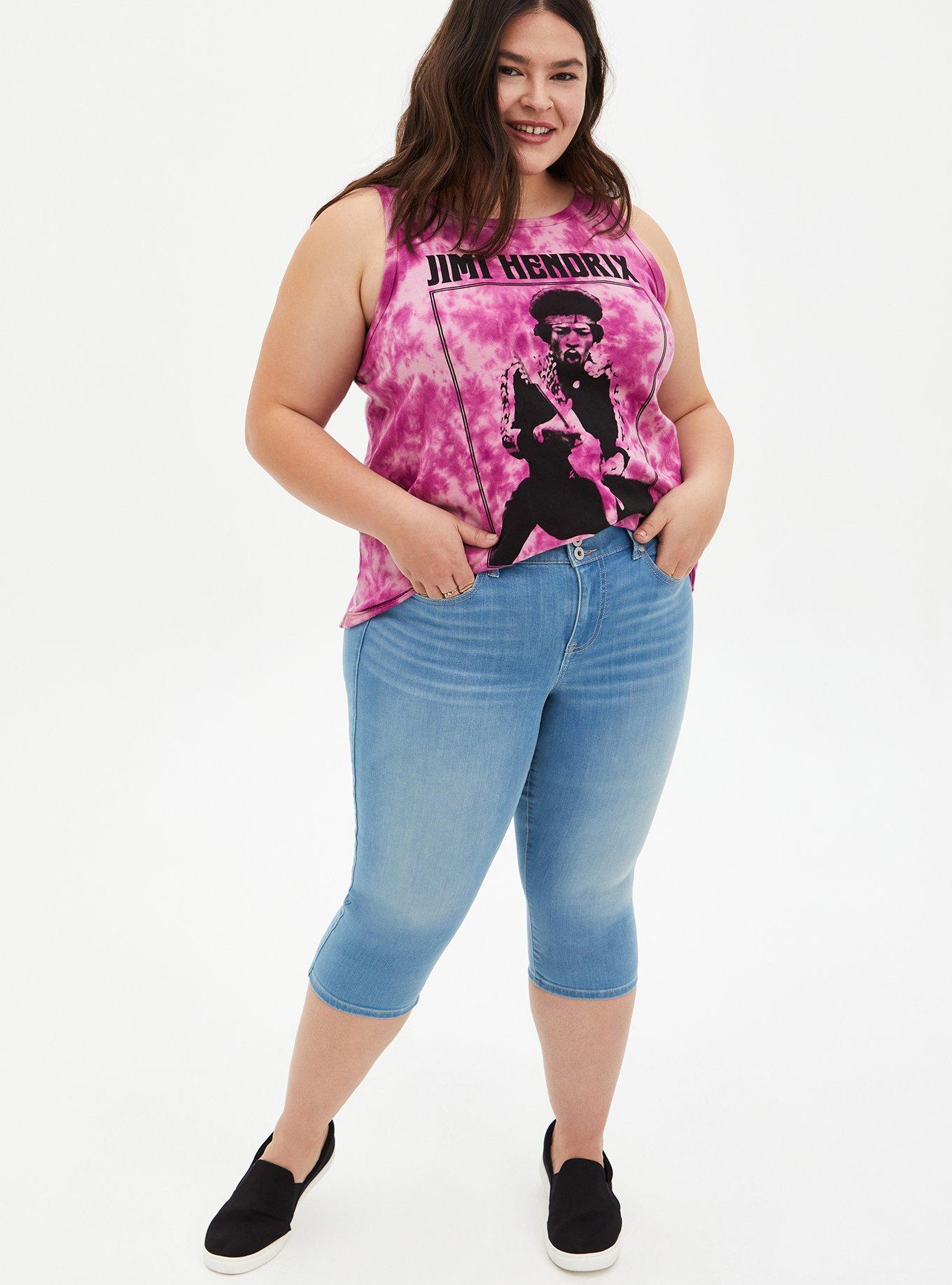 Plus Size Classic Fit Tank - Jimi Hendrix Purple Wash, PURPLE, alternate