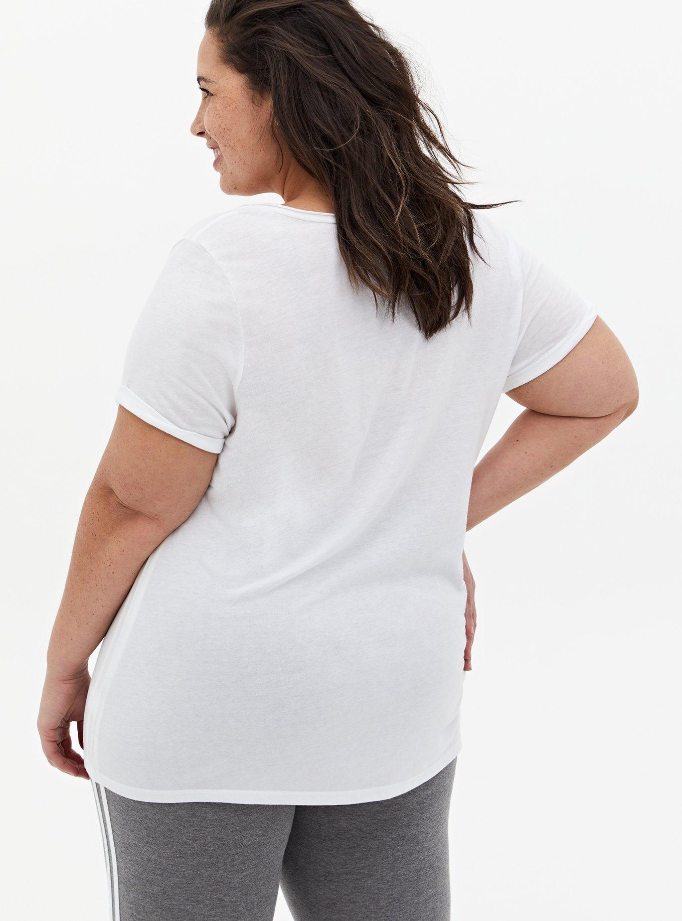 Plus Size Pocket Tee - Triblend Jersey On Mute White, , alternate