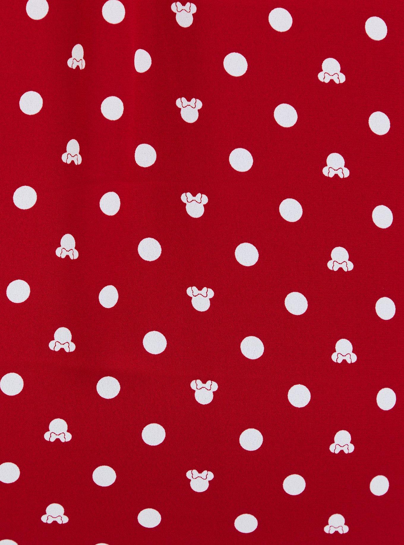 Disney Minnie Mouse Harper Pullover Blouse - Georgette Dot Red & White, MULTI, alternate
