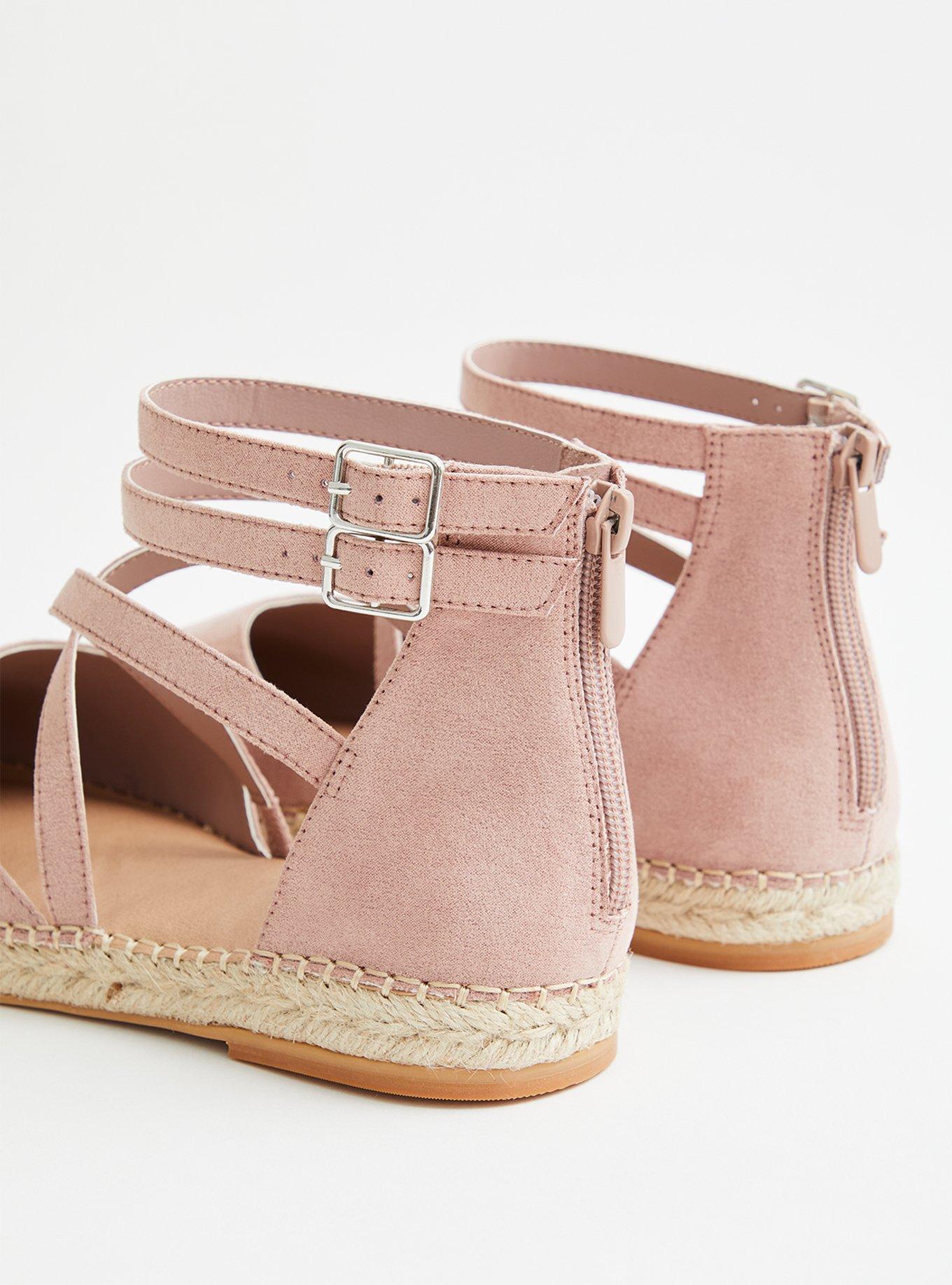 Strappy Espadrille Flat (WW), BLUSH, alternate