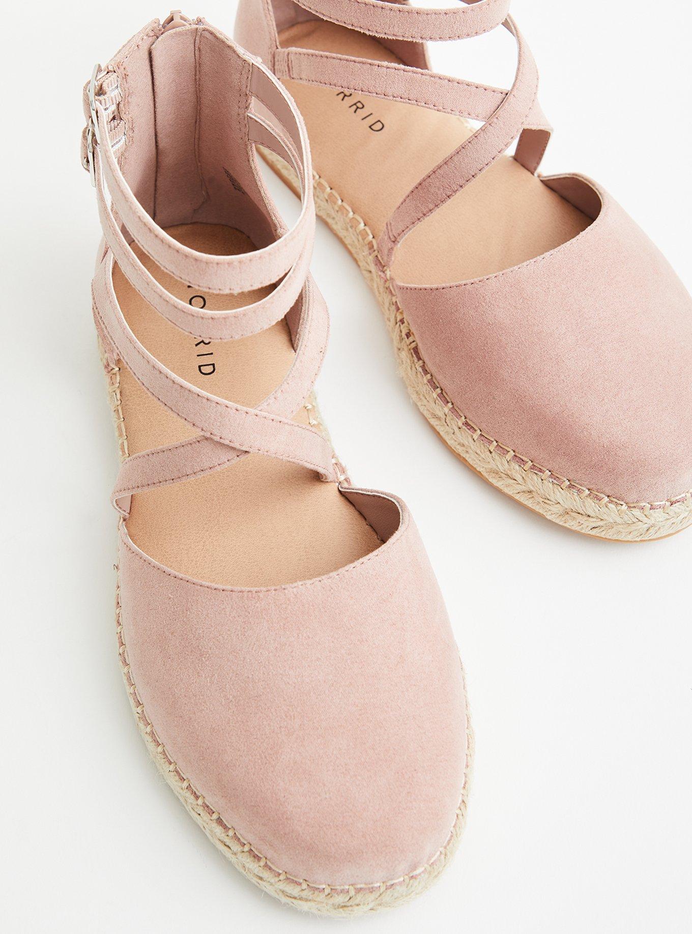 Strappy Espadrille Flat (WW), BLUSH, alternate