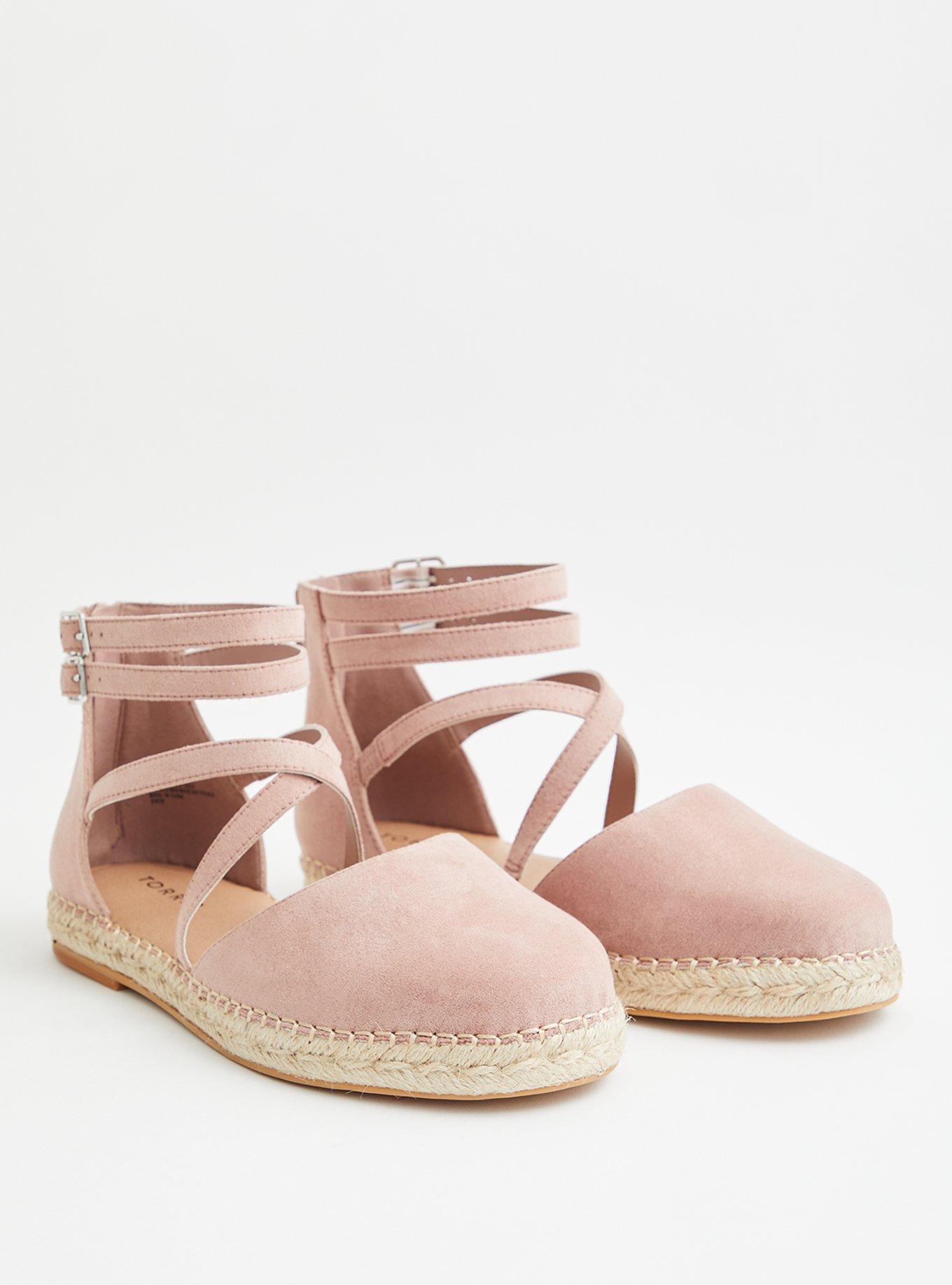 Strappy Espadrille Flat (WW), BLUSH, hi-res