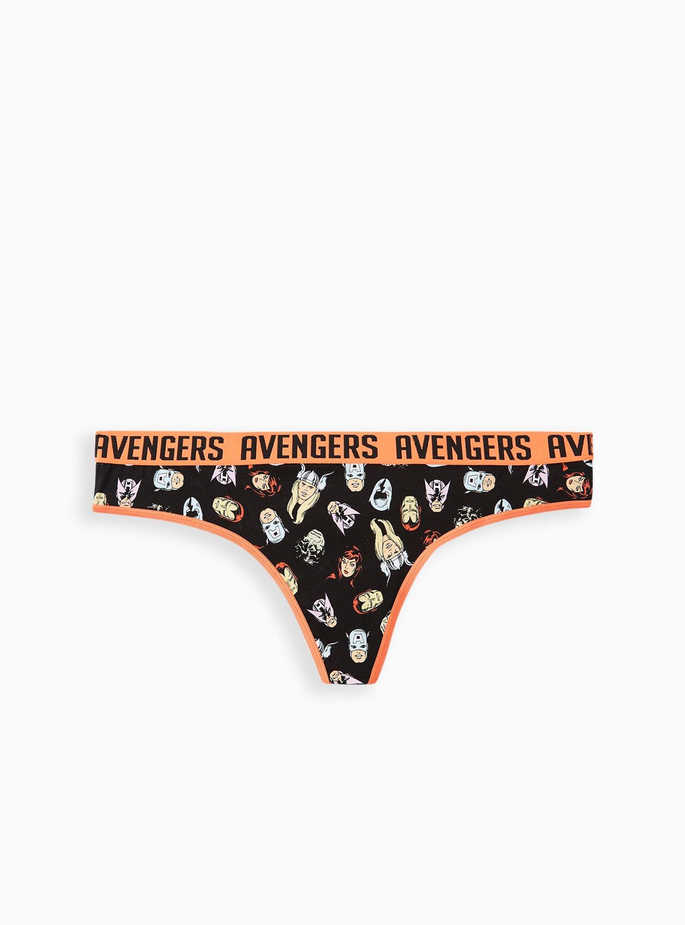 Plus Size - Marvel The Avengers Heads Cotton Thong Panty - Torrid