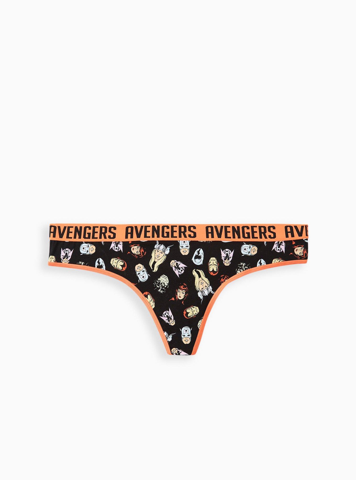 Marvel The Avengers Heads Cotton Thong Panty , , hi-res