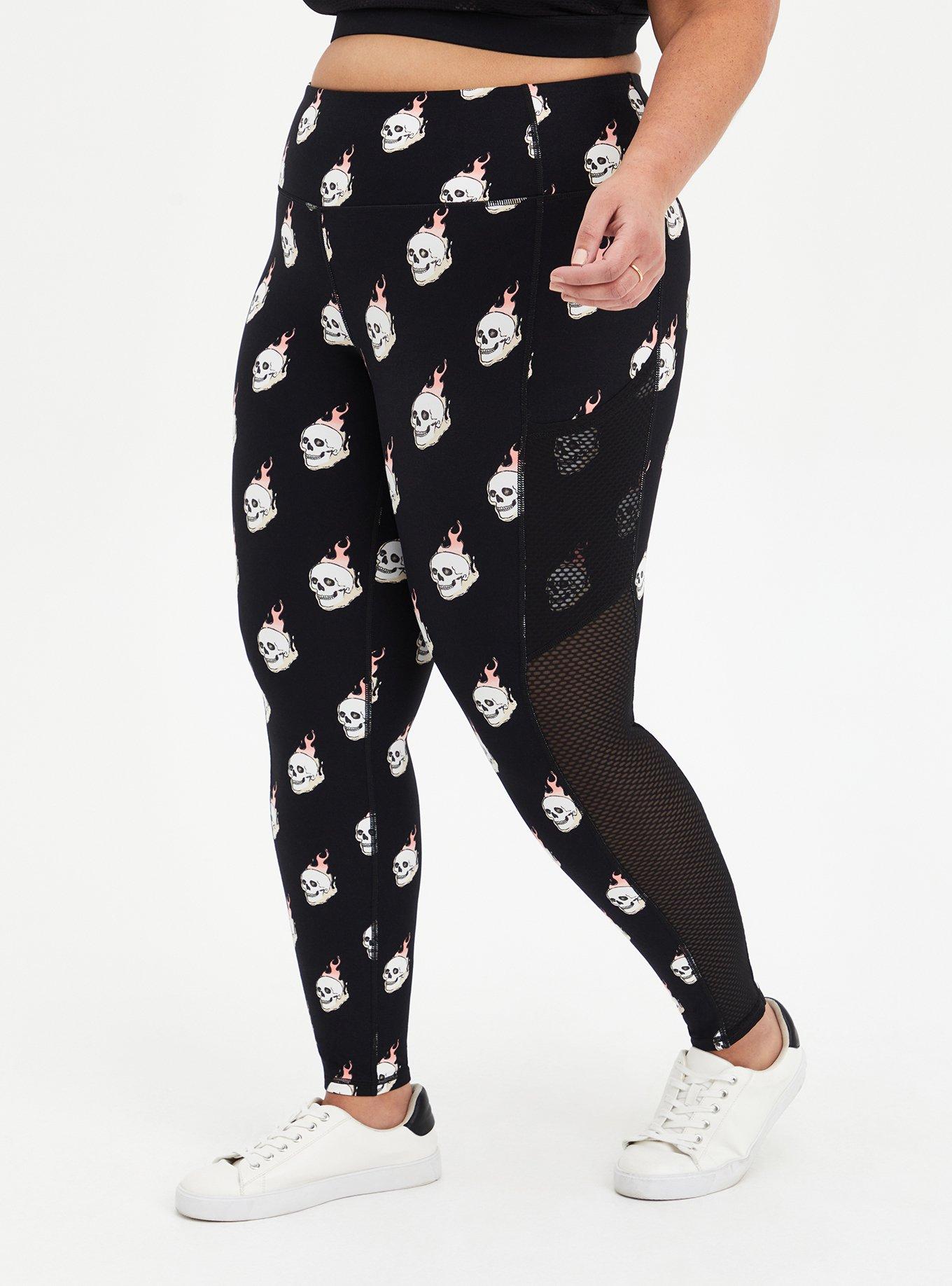 TORRID 3X WICKING ACTIVE LEGGING SKULL FLAMES - Athletic apparel