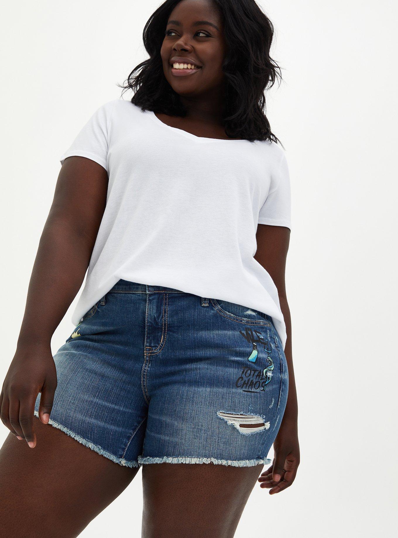 Plus size best sale disney shorts