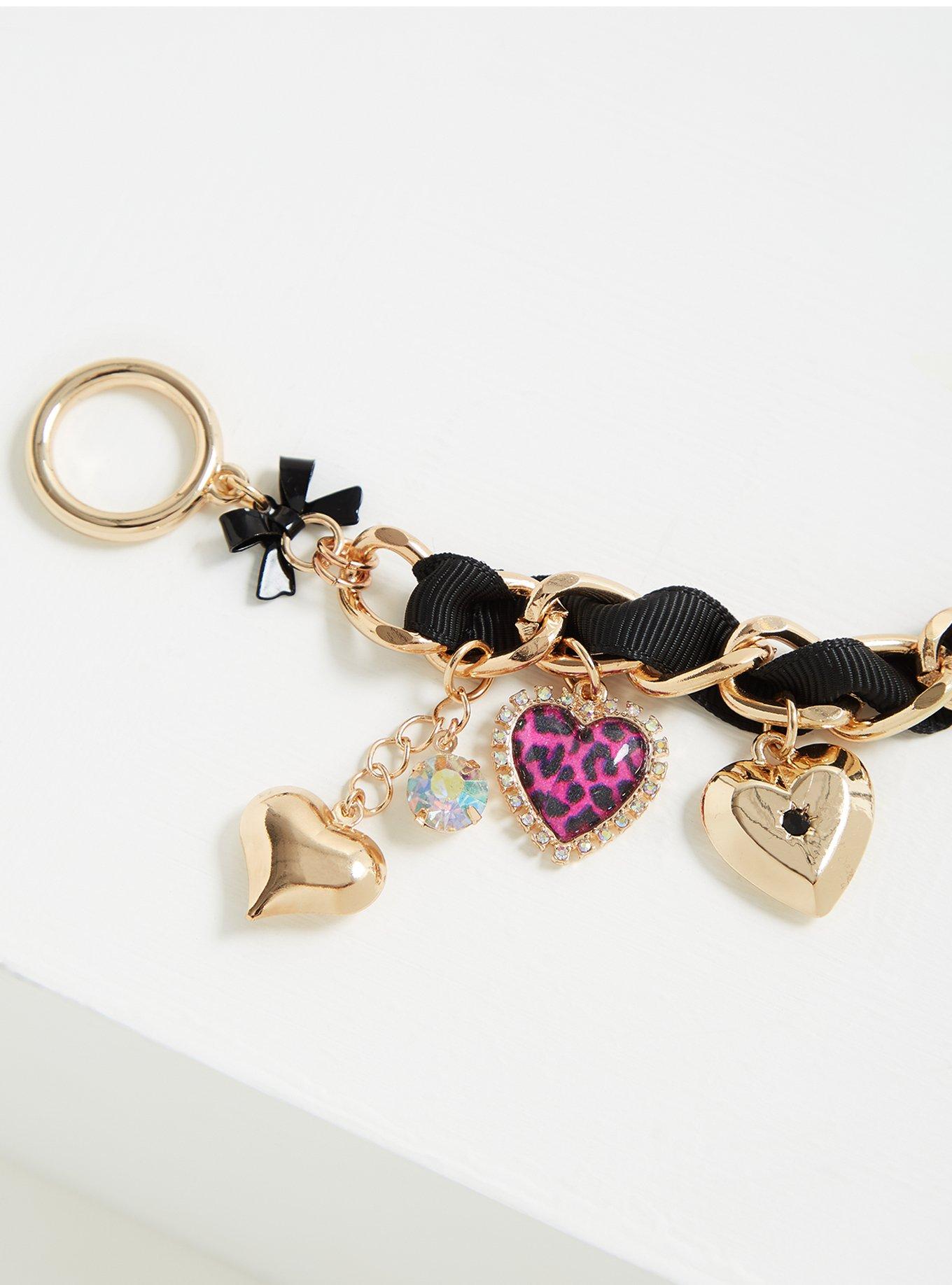 Betsey johnson heart deals bracelet