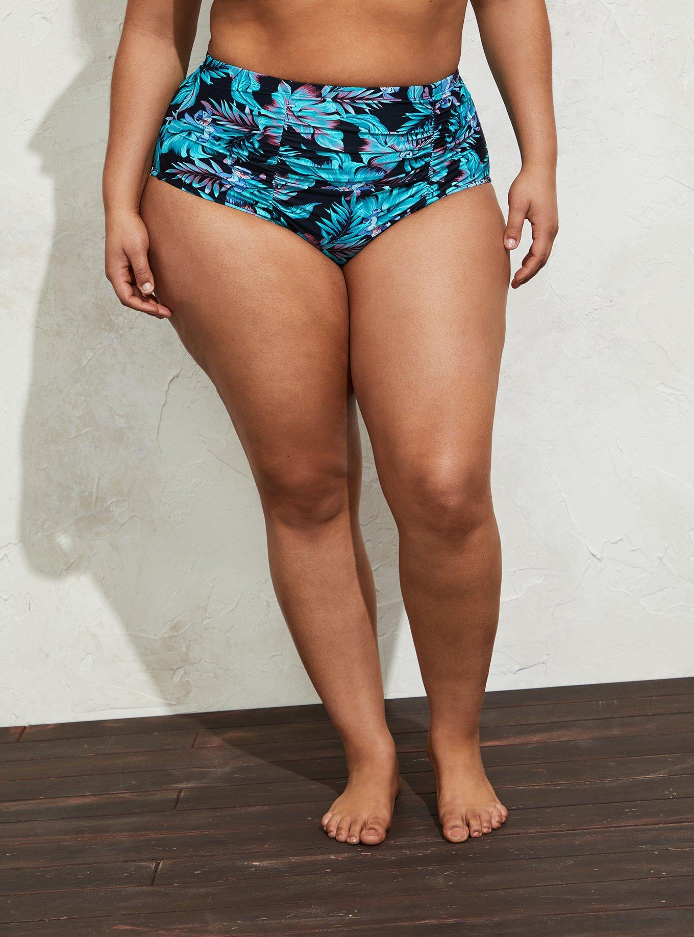 Plus Size - Disney Lilo & Stitch Tropical High Waist Bottom - Torrid