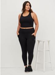 Performance Core Full Length Legging With Patch Pockets, DEEP BLACK, hi-res