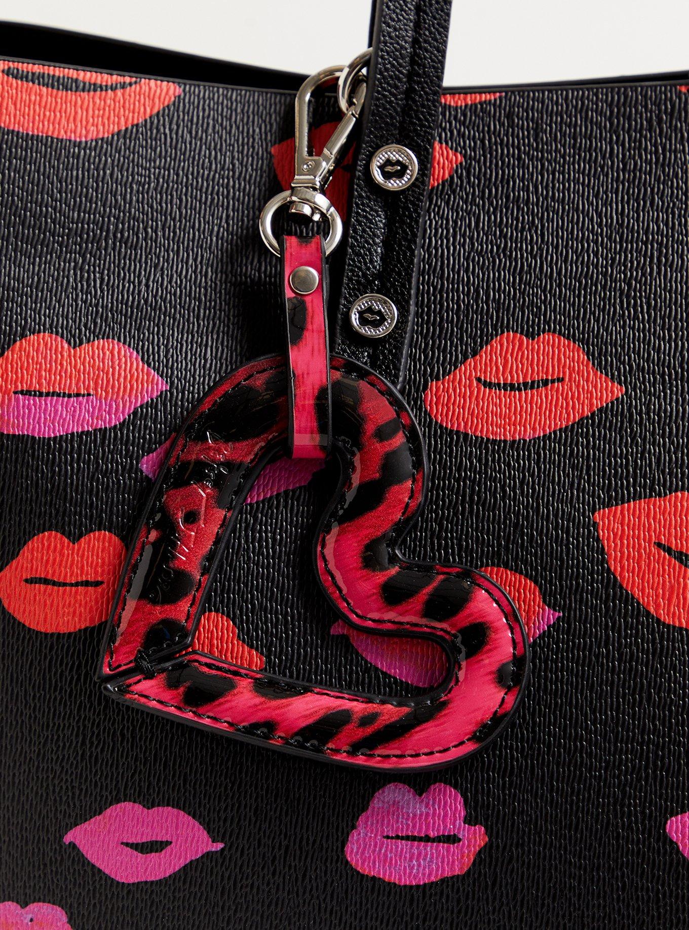 Betsey johnson luggage lips hot sale