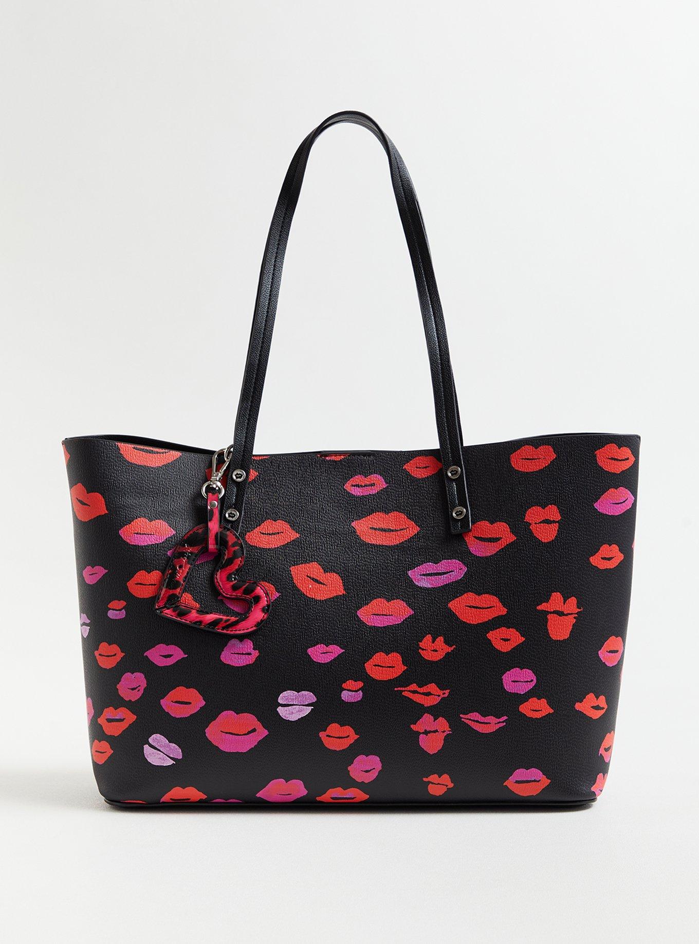 Betsey johnson best sale luggage lips