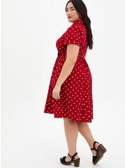 Plus Size - Disney Minnie Mouse Red Polka Dot Retro Swing Dress - Torrid