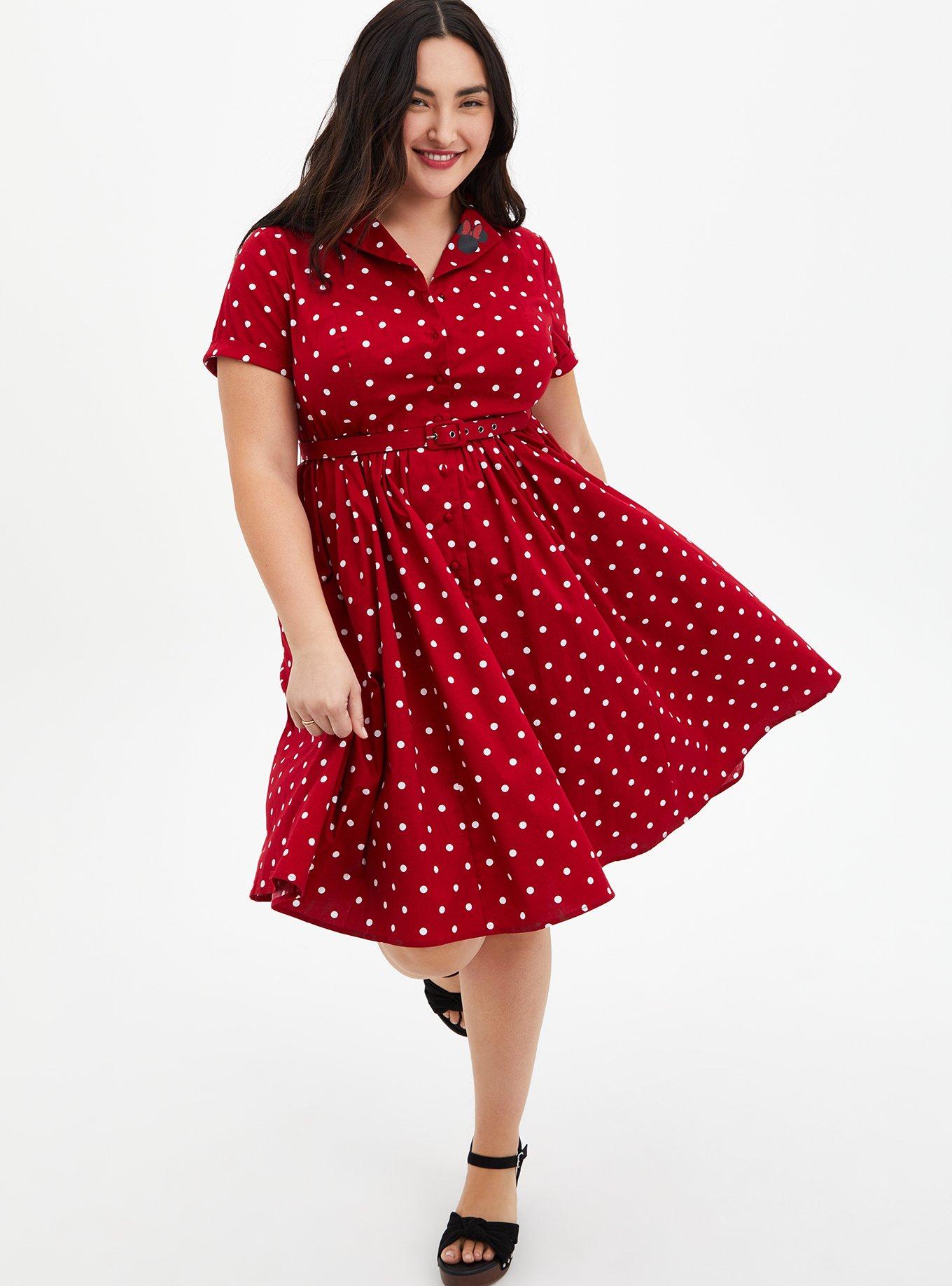 Torrid Womens Red Puff Sleeve Textured Mini Dress A-Line V-Neck Plus Size  3X NWT