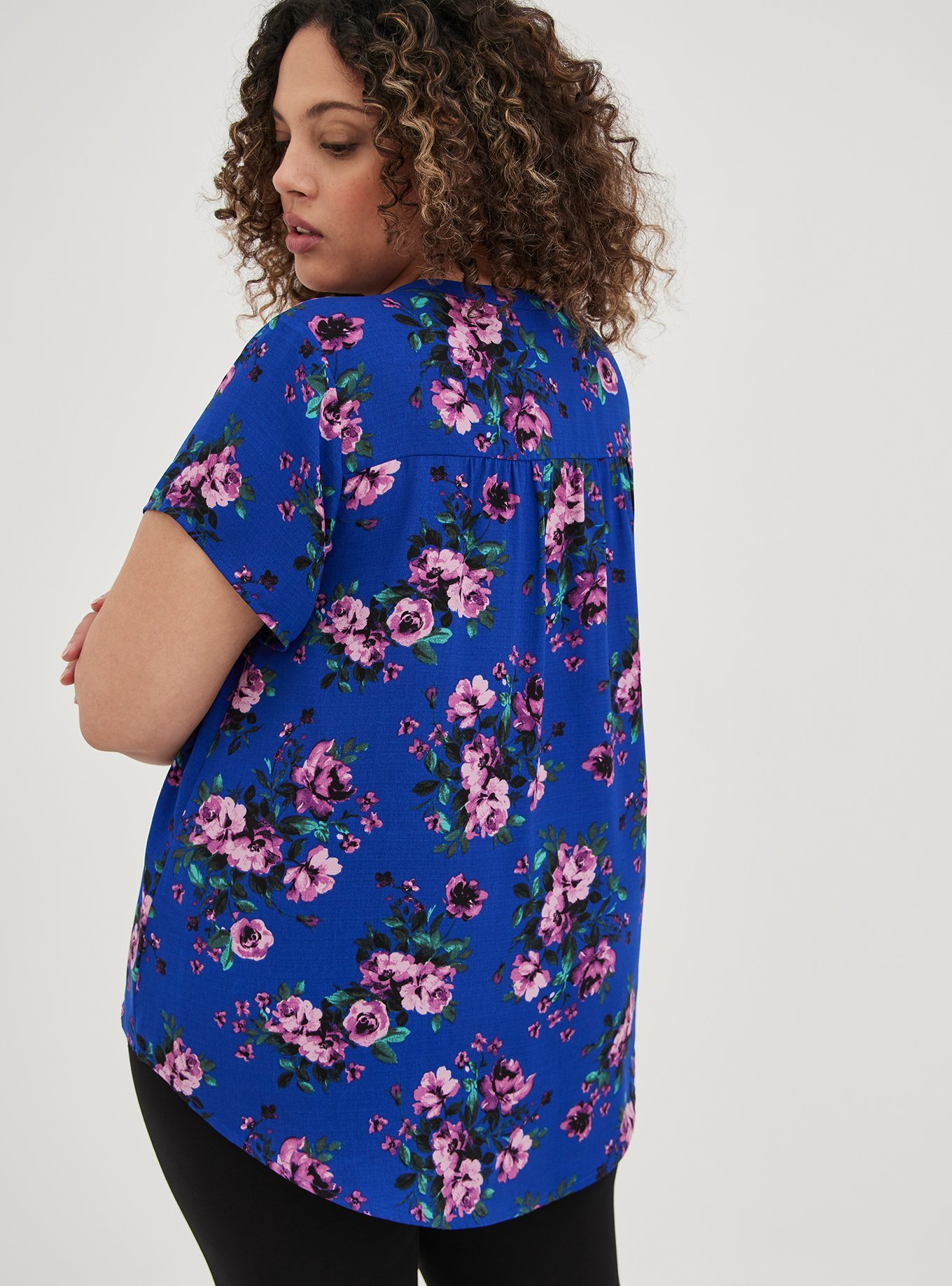Plus Size - Gauze Split Front Pullover Top - Torrid