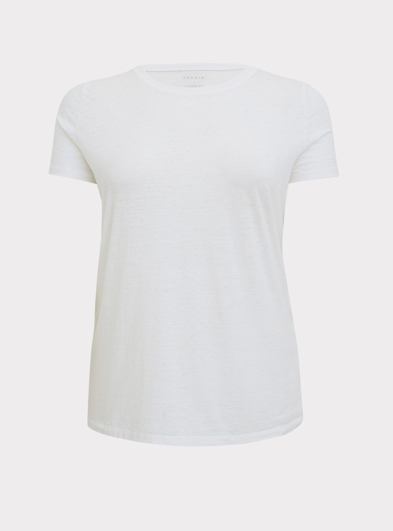 Plus Size Vintage Triblend Crew Neck Short Sleeve Tee, WHITE BURNOUT, hi-res