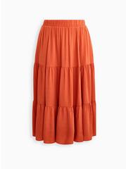 Maxi Woven Tiered Skirt, SPICE ROUTE, hi-res