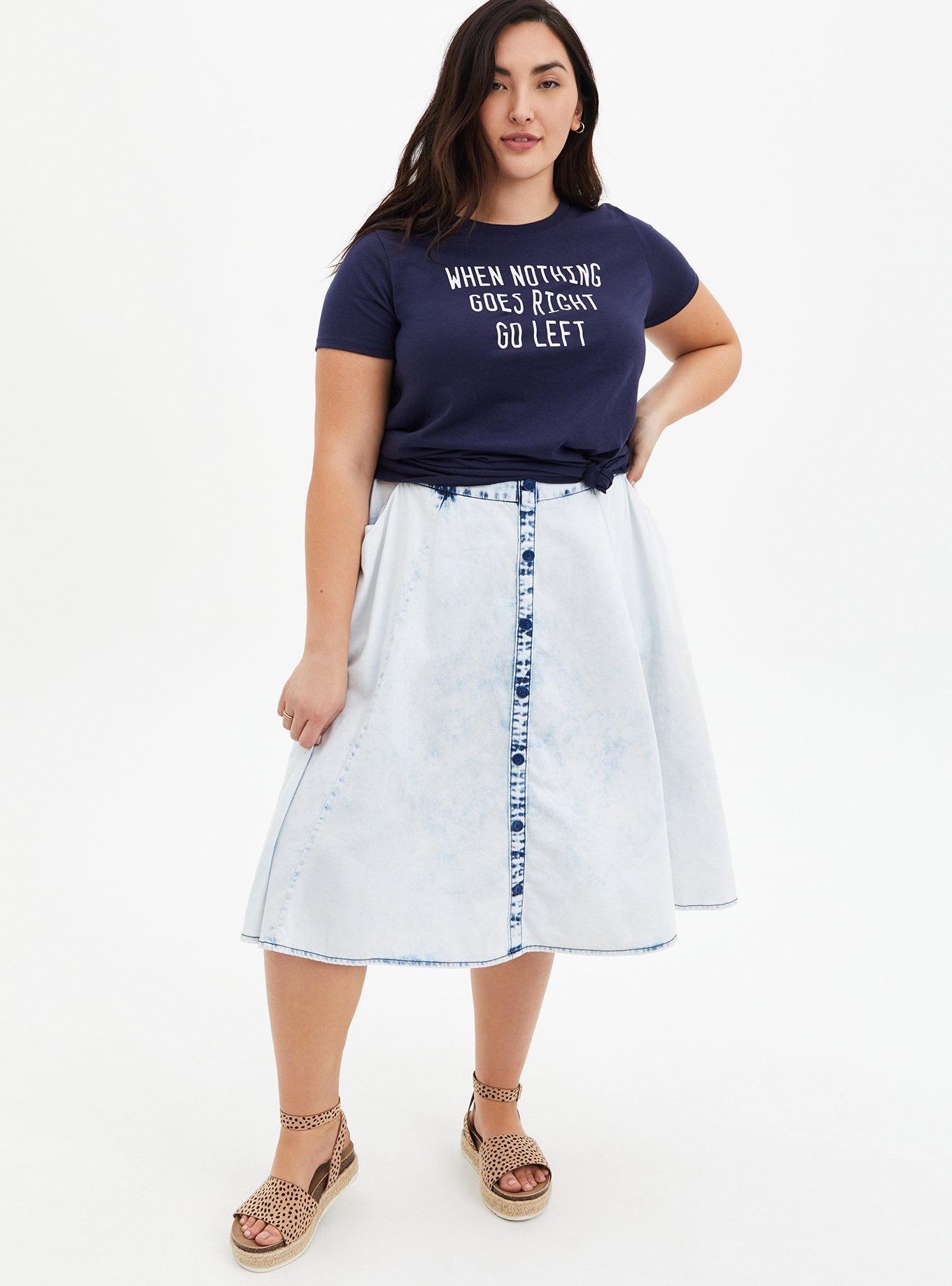 Torrid store jean skirt