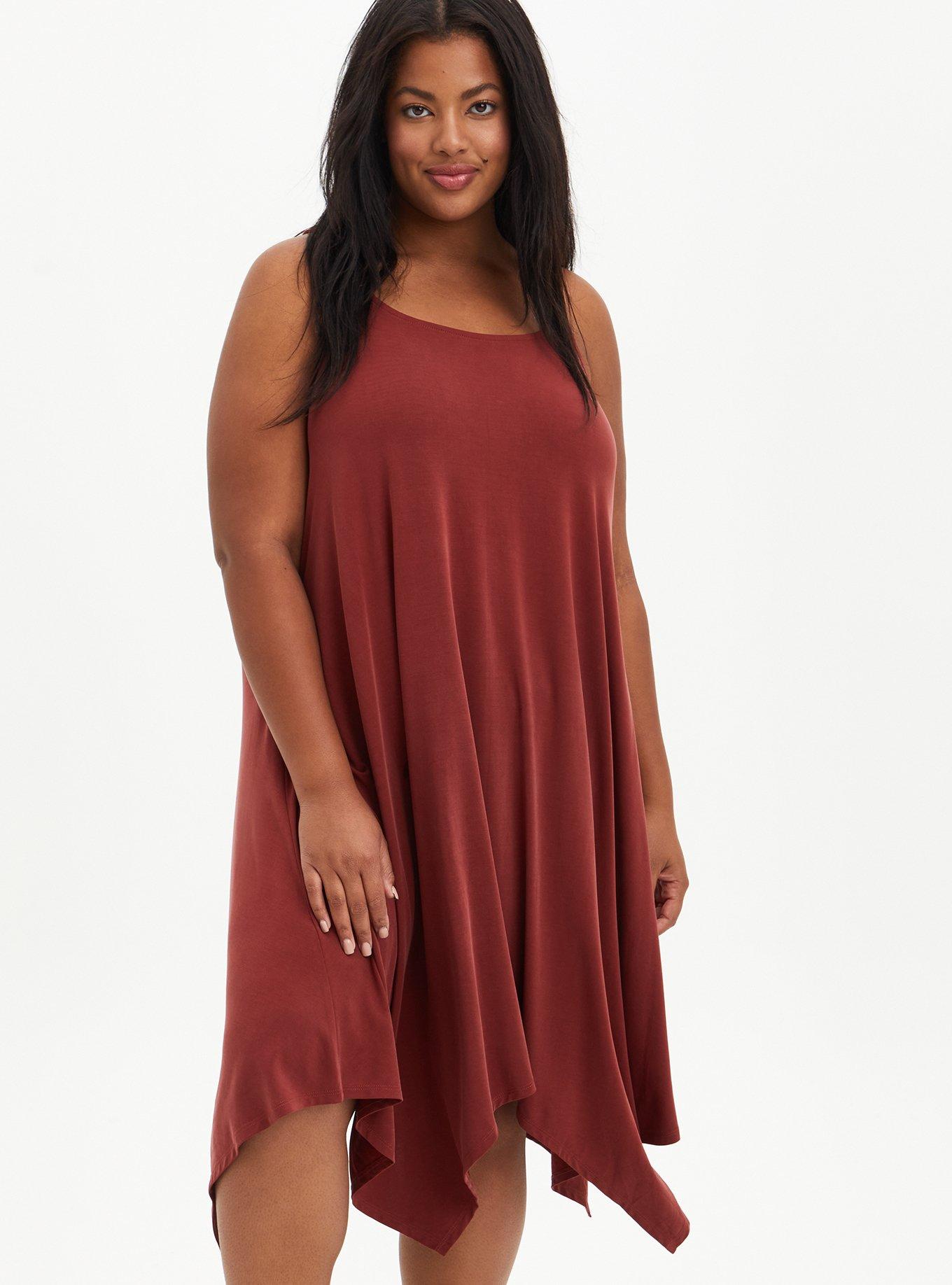 Plus Size - Midi Studio Cupro Trapeze Dress - Torrid