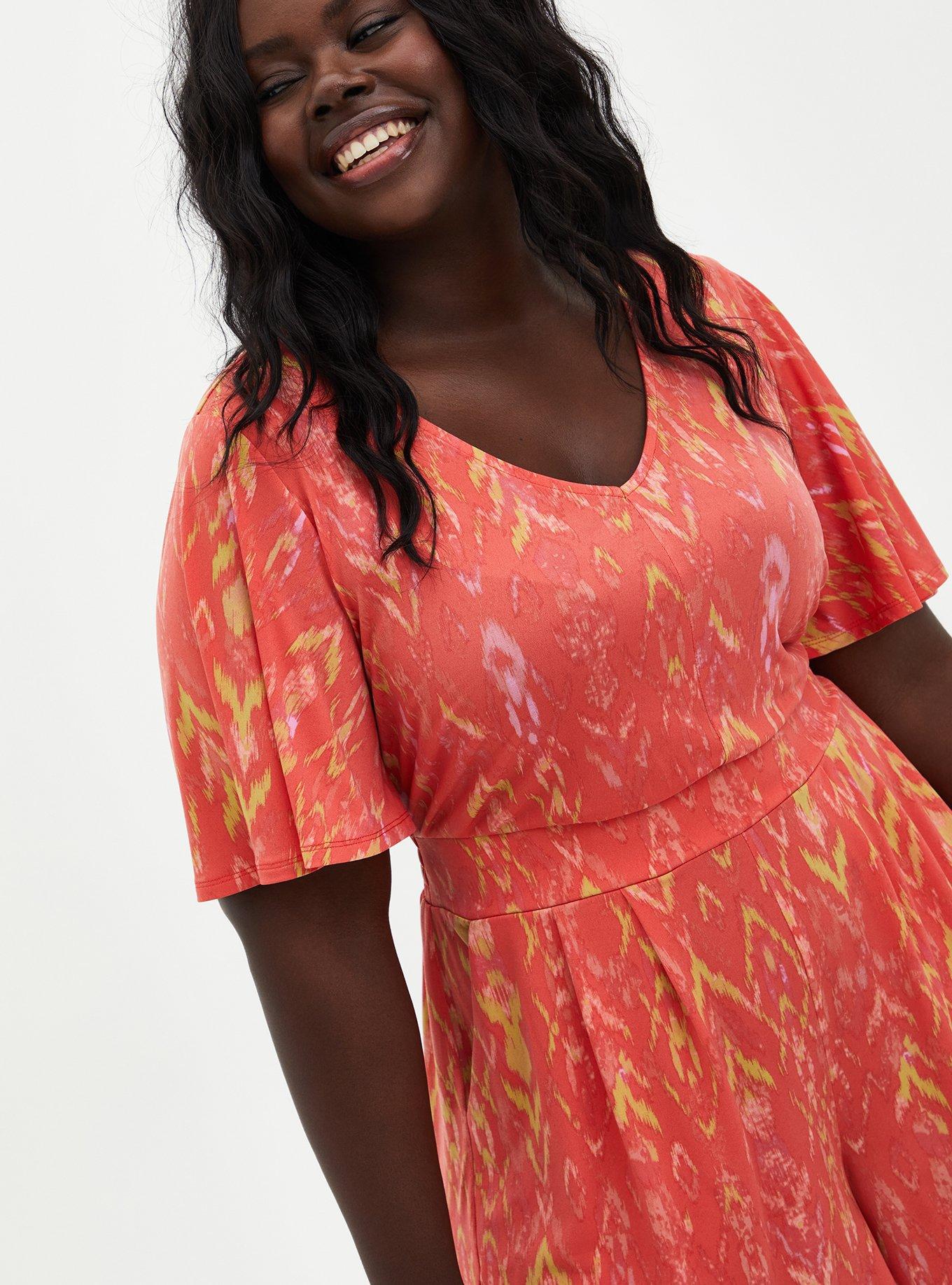 Coral Ikat Studio Knit Romper, IKAT PINK, alternate