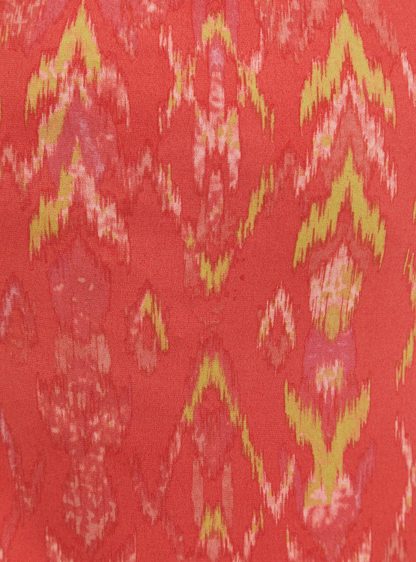 Coral Ikat Studio Knit Romper, IKAT PINK, alternate