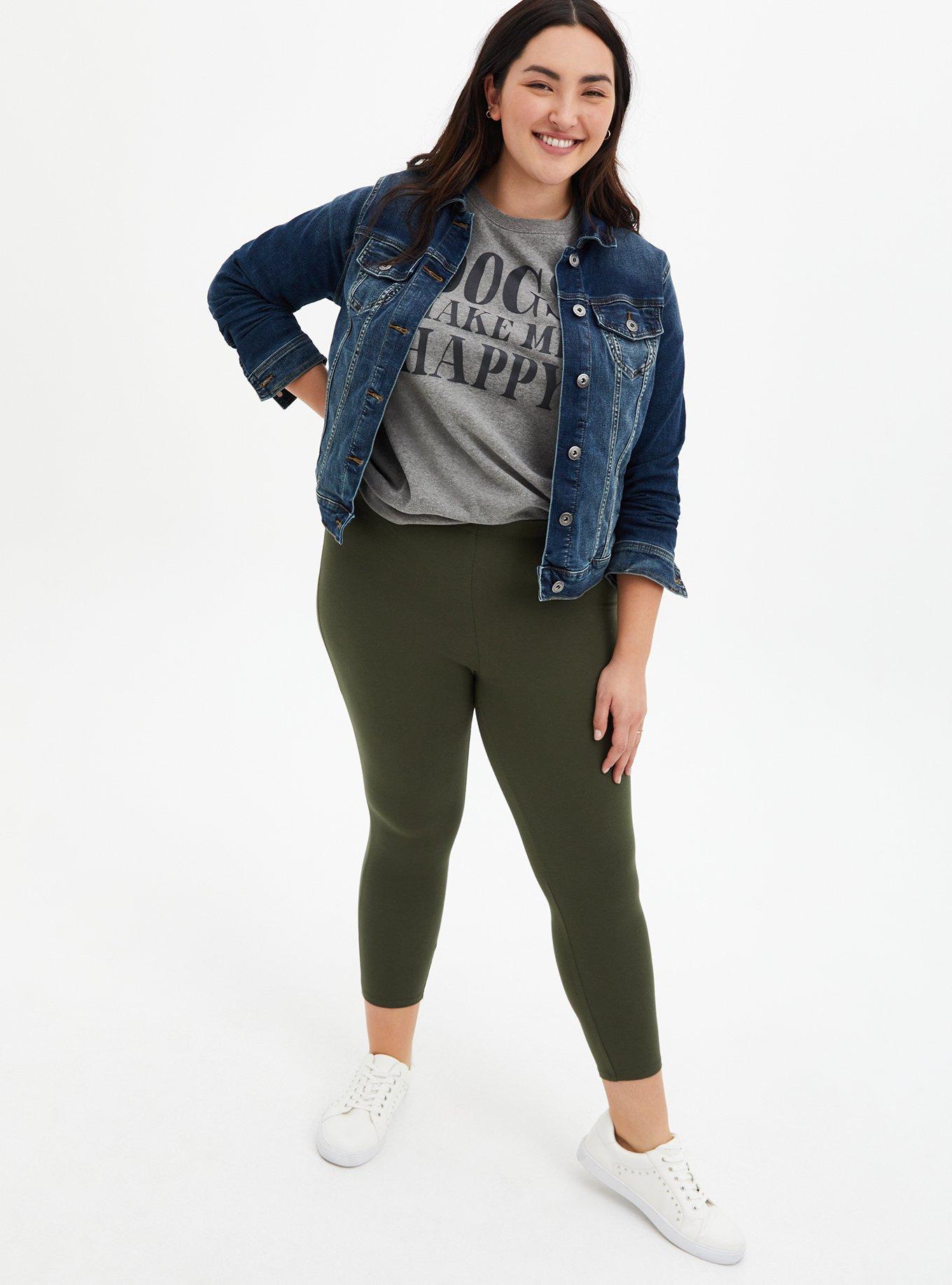 Plus Size - Crop Comfort Waist Premium Legging - Torrid