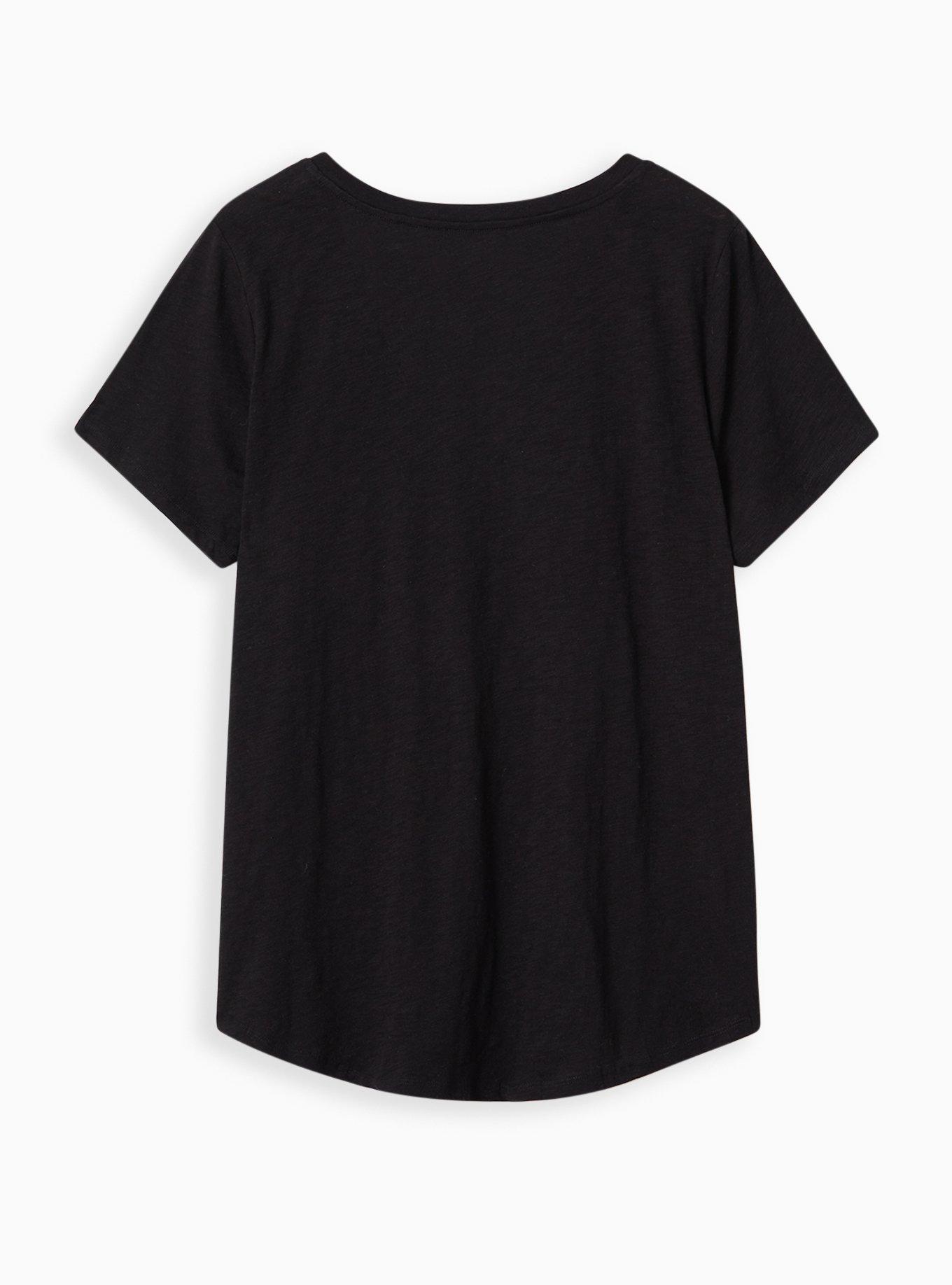 Plus Size Pocket Tee - Heritage Slub Skeleton Hand Black, DEEP BLACK, alternate