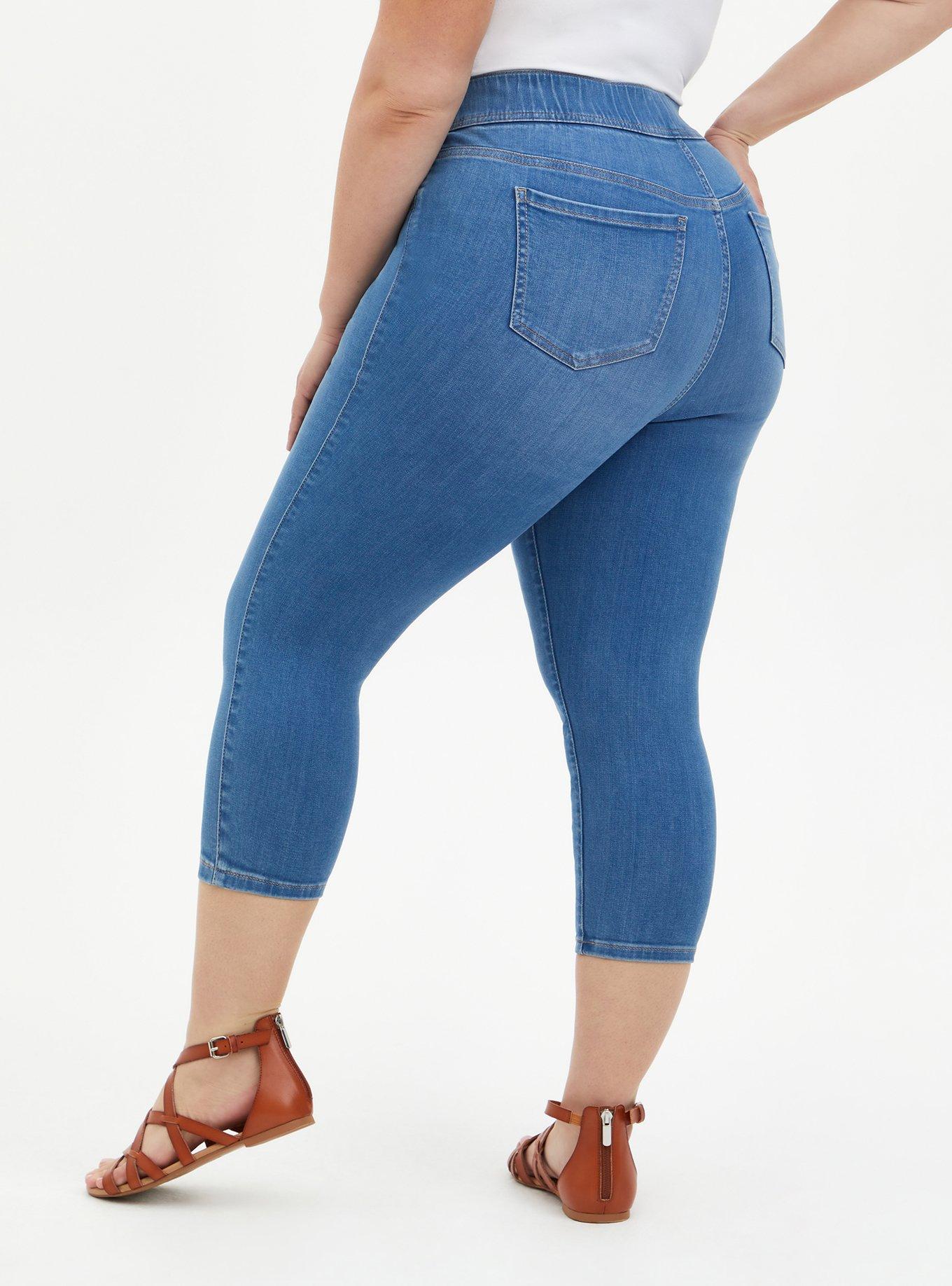 Plus Size Crop Lean Jean Skinny Super Soft High Rise Jean Torrid