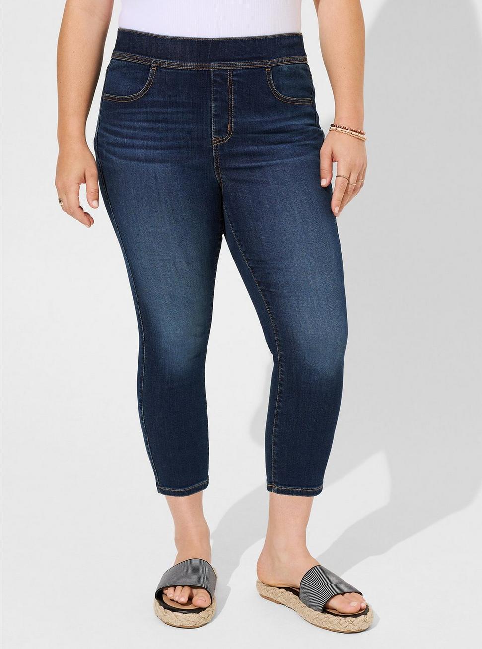 Crop Lean Jean Skinny Super Soft High-Rise Jean, HYDROSPHERE CLEAN, alternate