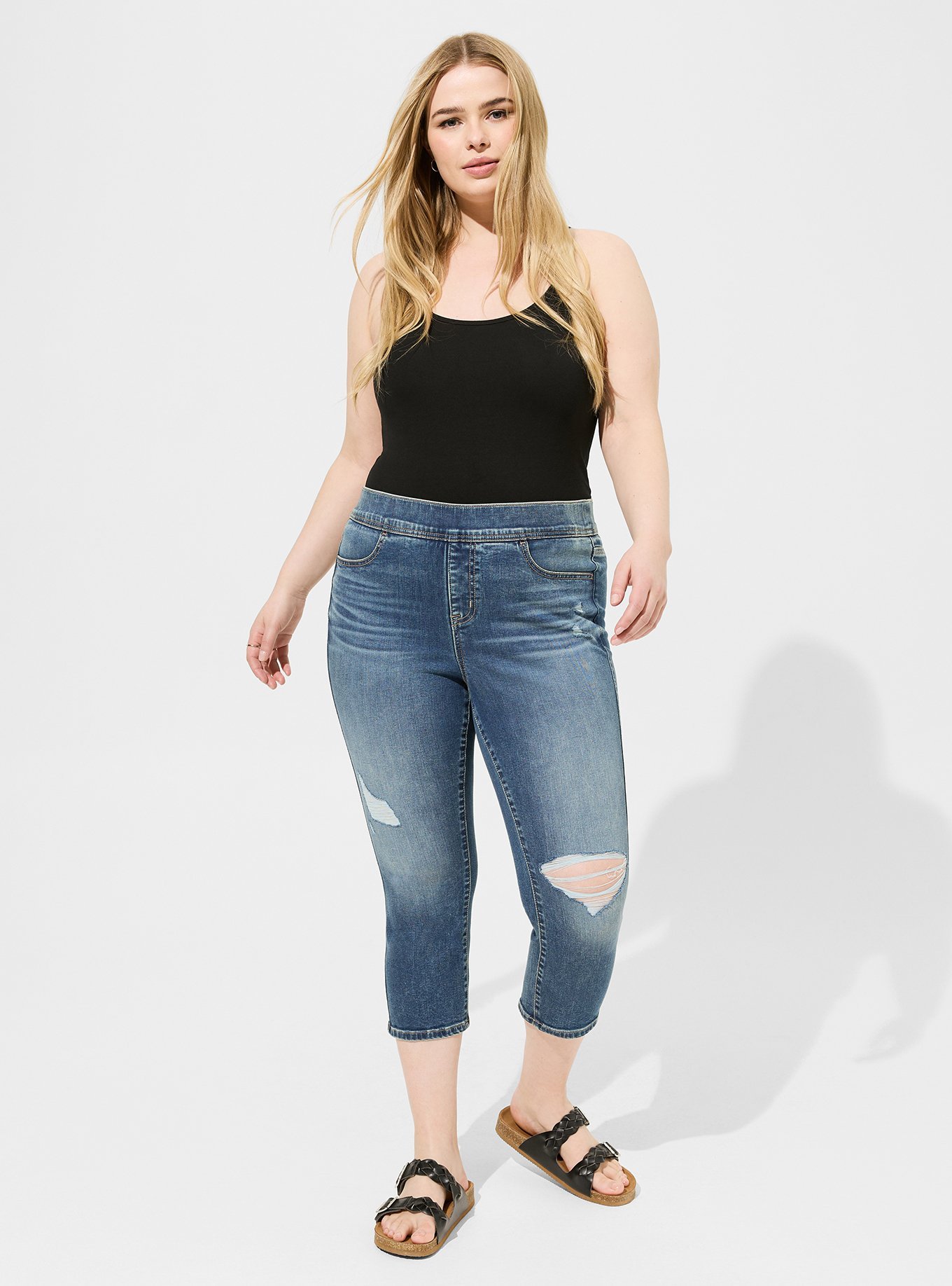 Plus Size - Crop Lean Jean Skinny Super Soft High-Rise Jean - Torrid