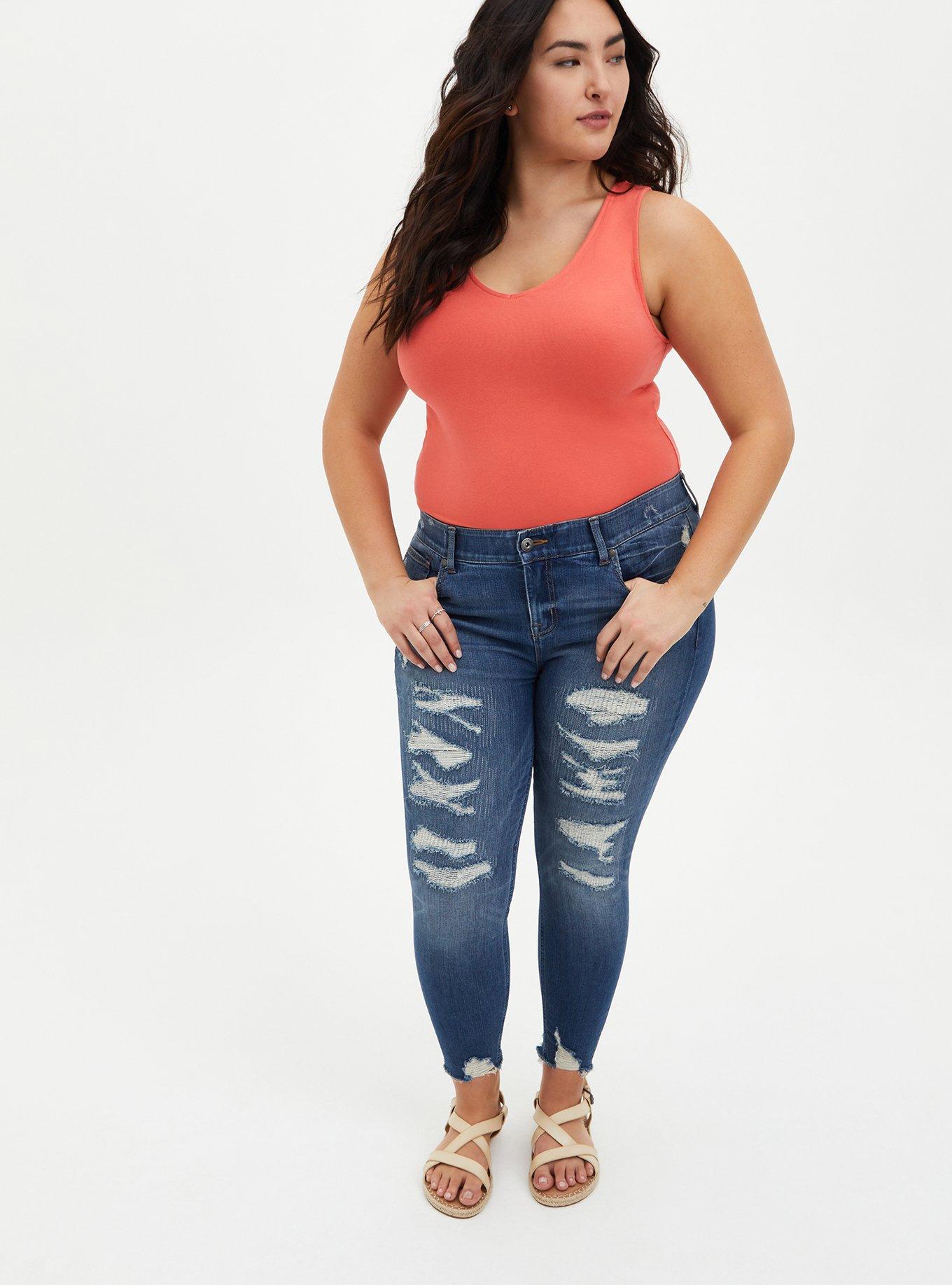 TORRID Foxy V-Neck Tank Bodysuit