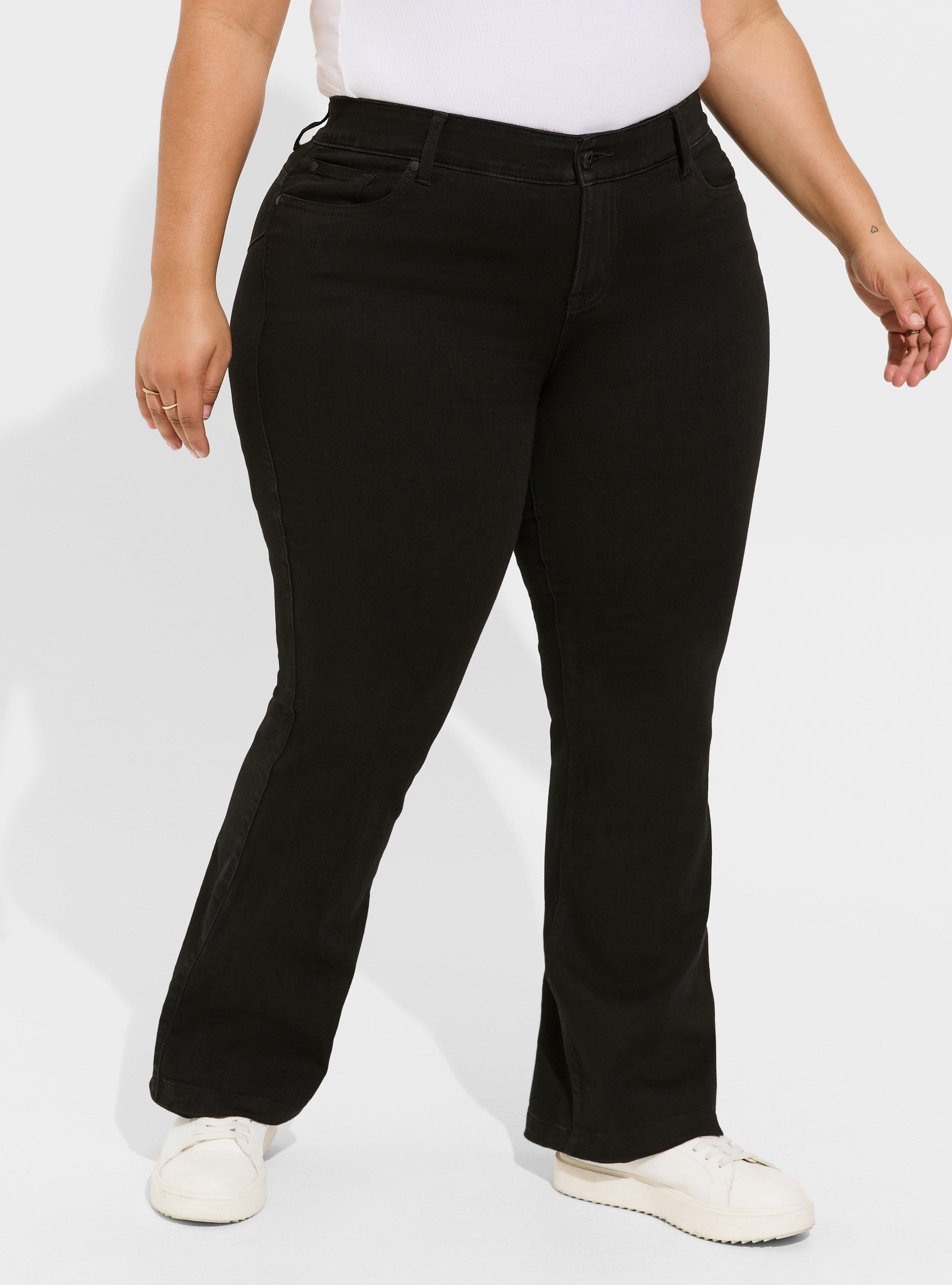 Black Super Soft Bootcut Jeans