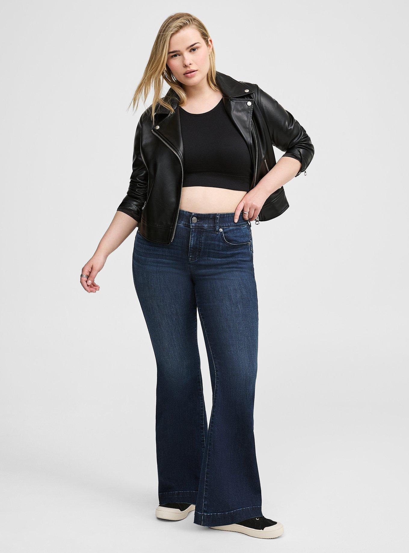 Plus Size - Sky High Flare Super Soft Jean - Torrid