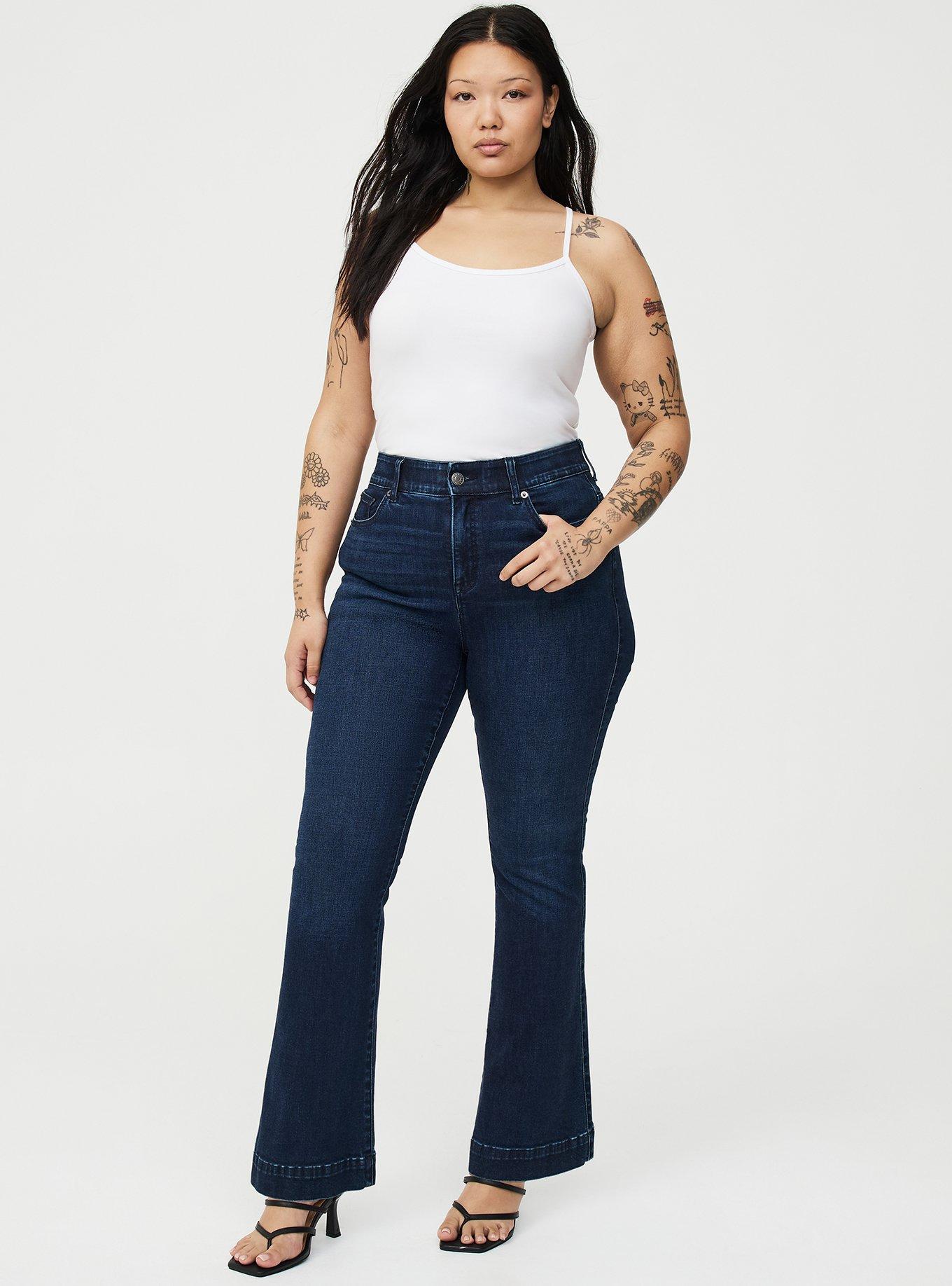 Bombshell Flare High-Rise Jean, NEW MOON, hi-res