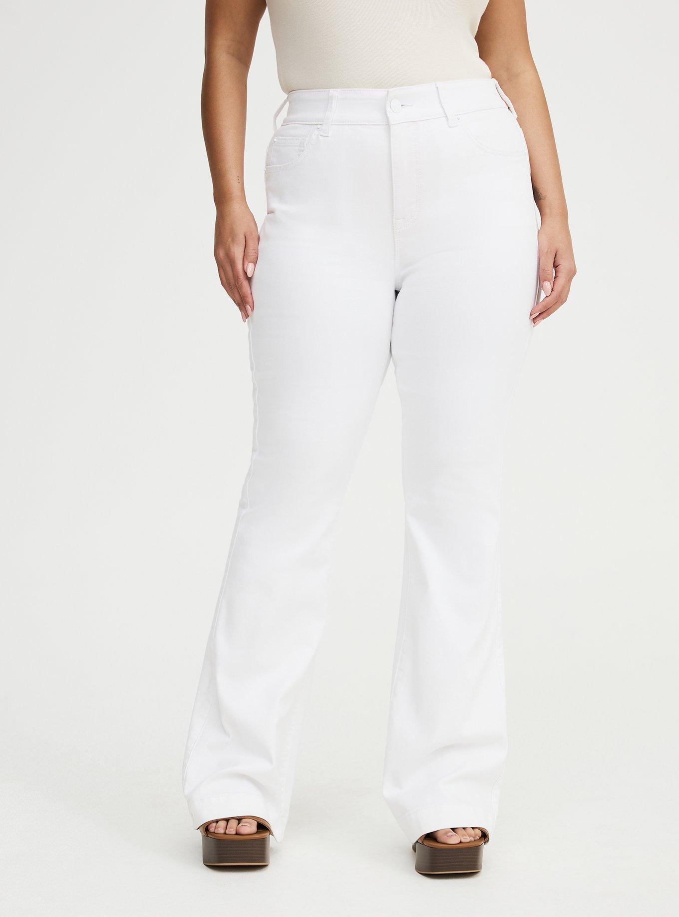 Bombshell Flare High-Rise Jean, NEW WHITE, alternate