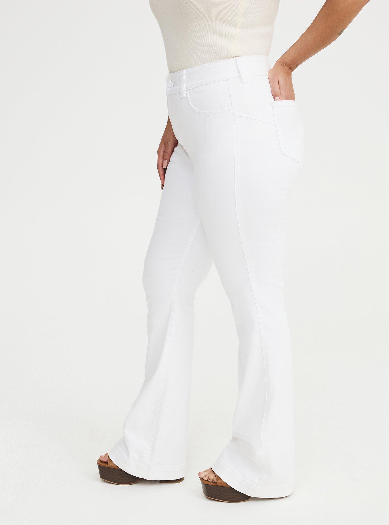 Bombshell Flare High-Rise Jean, NEW WHITE, alternate