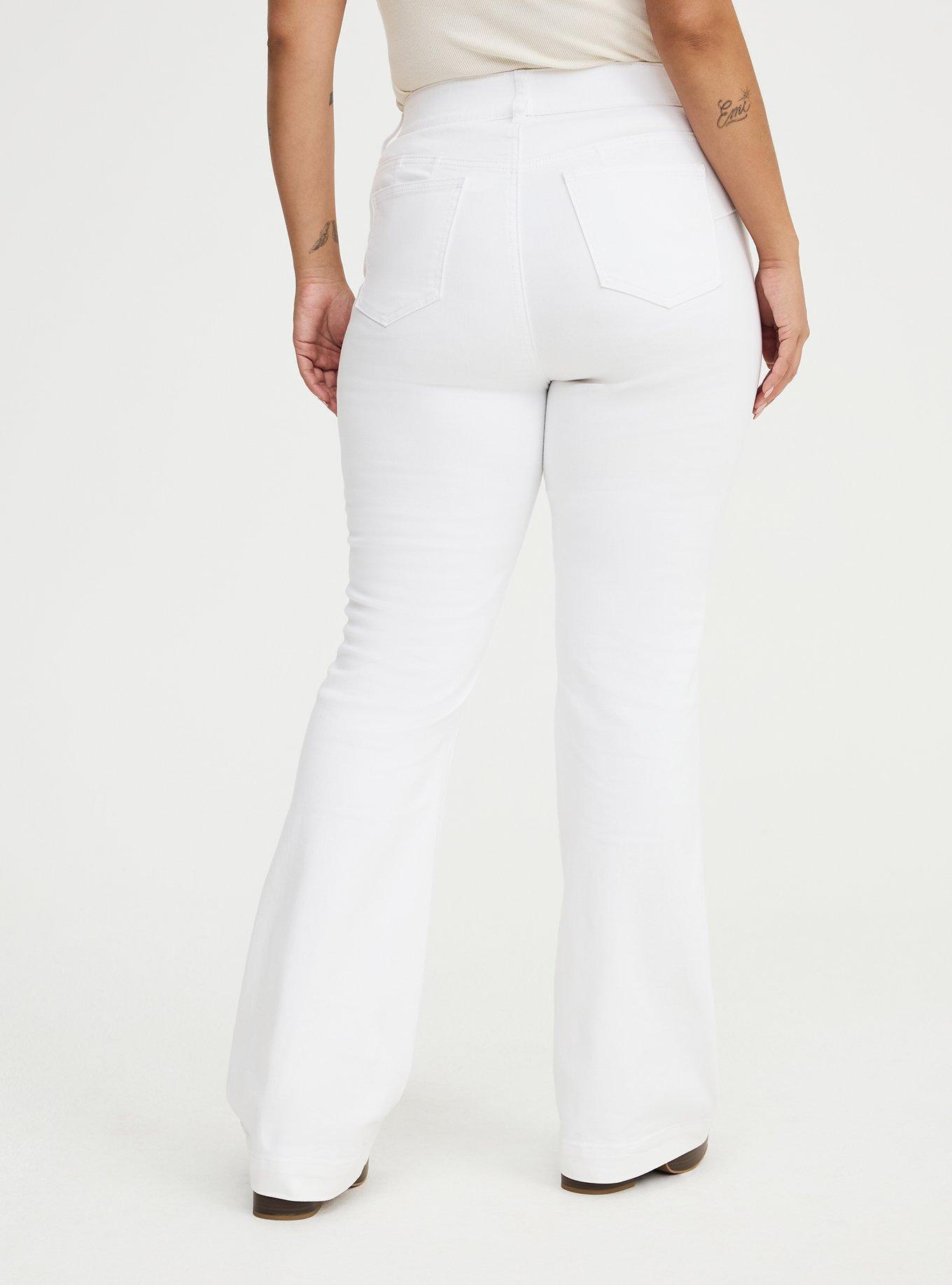 Bombshell Flare High-Rise Jean, NEW WHITE, alternate