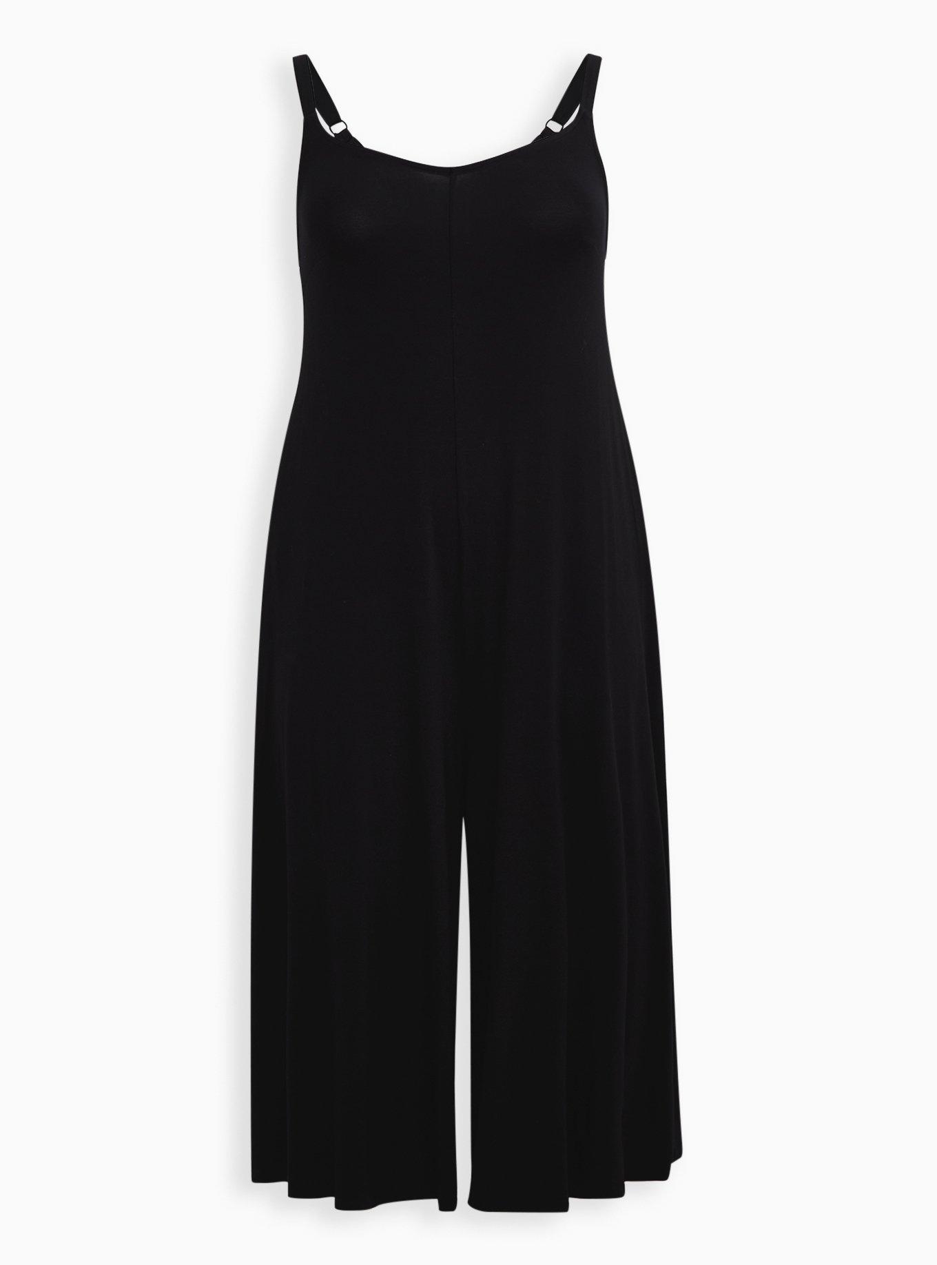 Black jersey clearance culotte jumpsuit