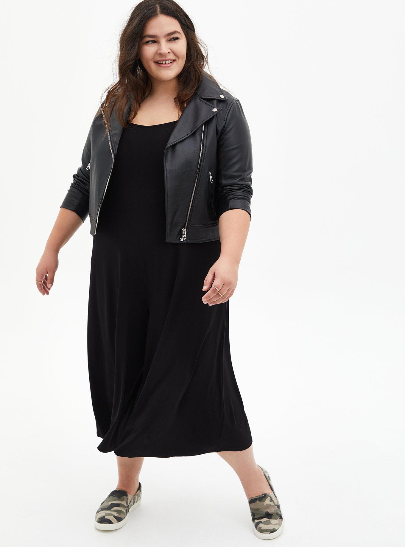 Plus Size - Rayon Slub Easy Culotte Jumpsuit - Torrid